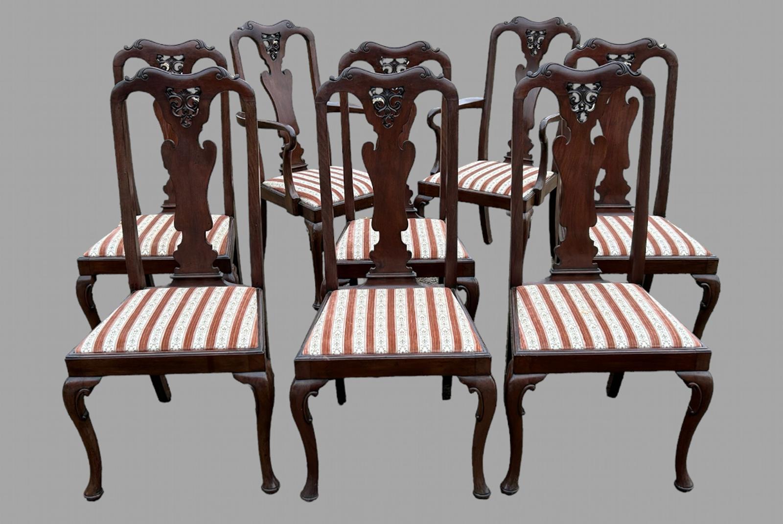 Set of Eight 19th Century Mahogany Dining Chairs (1 of 13)