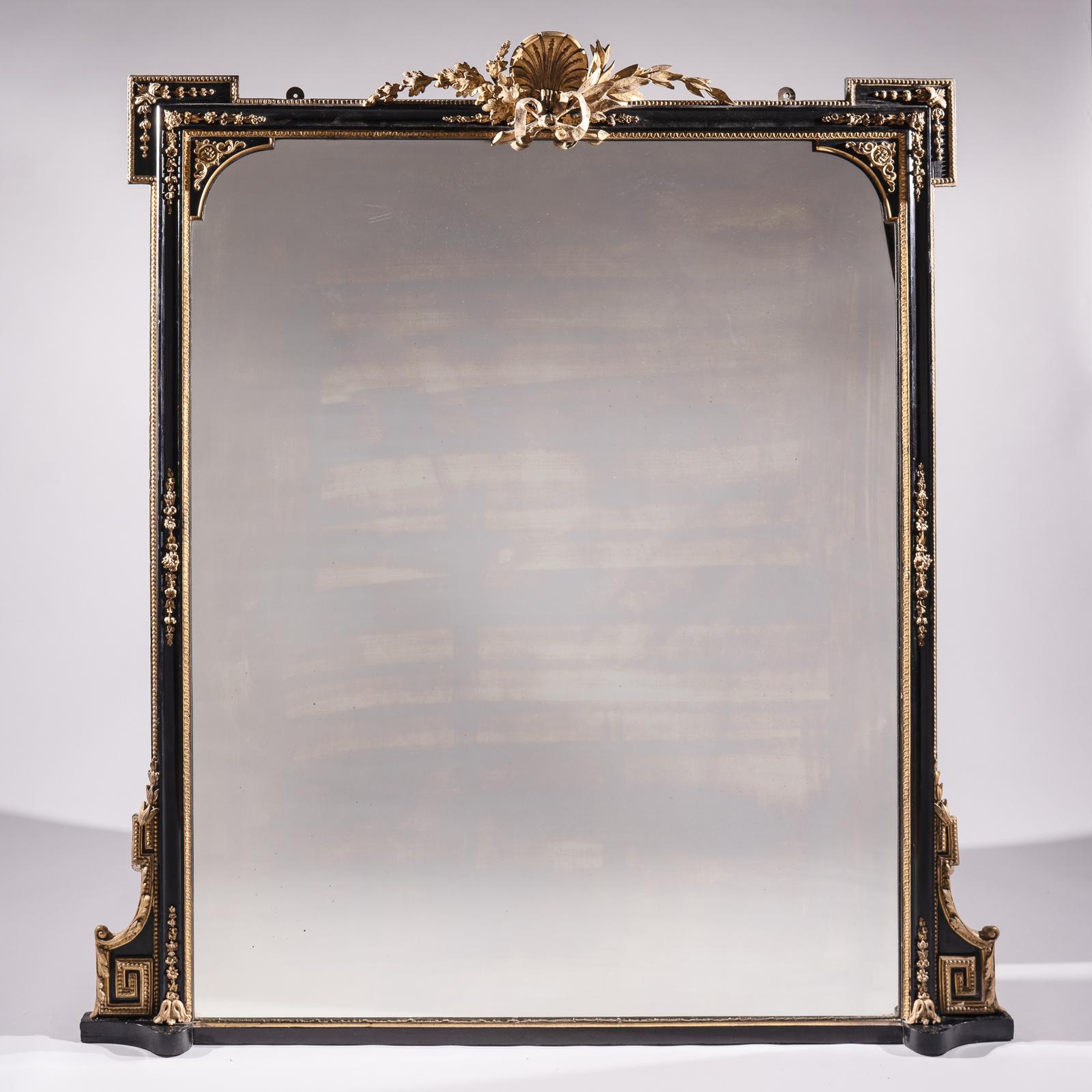 Large 19th Century Victorian Ebonised And Gilt Overmantle Mirror (1 of 13) Large 19th Century Victorian Ebonised And Gilt Overmantle Mirror (1 of 13)