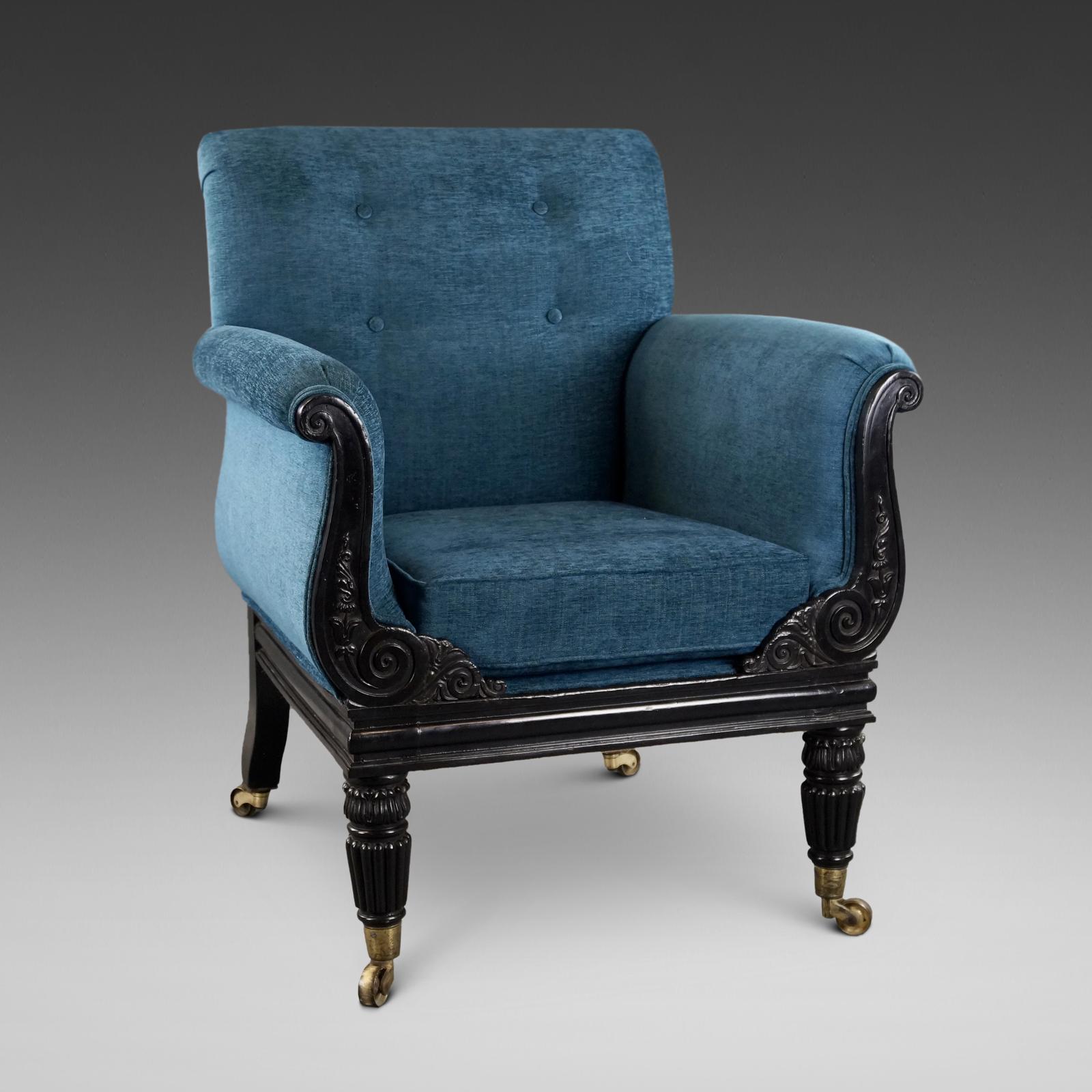 A Regency Ebonised Arm Chair (1 of 7) A Regency Ebonised Arm Chair (1 of 7)