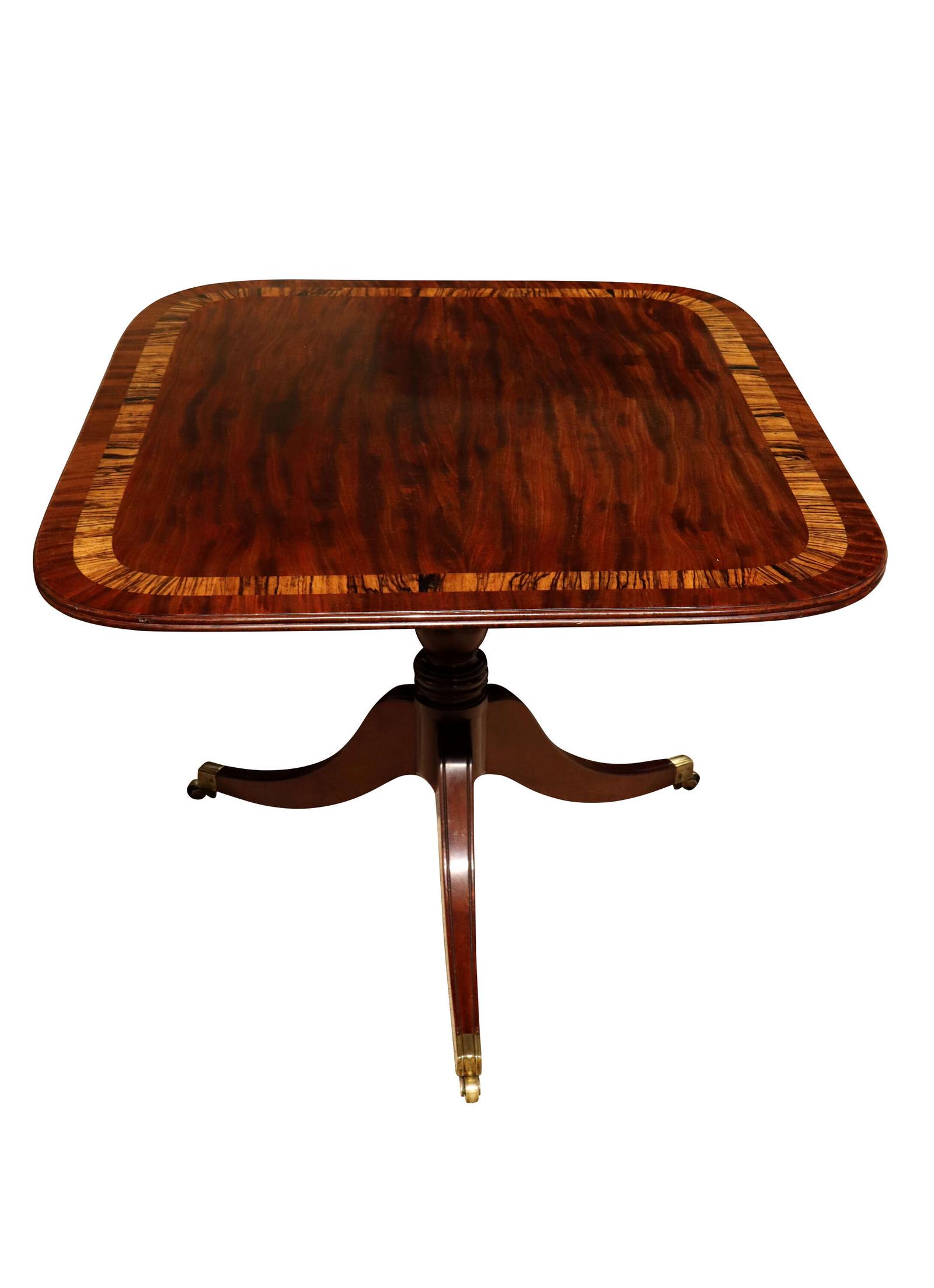 Fine Regency Mahogany Tilt-top Breakfast Table with Crossbanded Border (1 of 6) Fine Regency Mahogany Tilt-top Breakfast Table with Crossbanded Border (1 of 6)