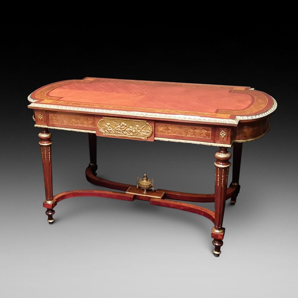 French Gilt Bronze Mounted Kingwood Centre Table c.1860 (1 of 7) French Gilt Bronze Mounted Kingwood Centre Table c.1860 (1 of 7)