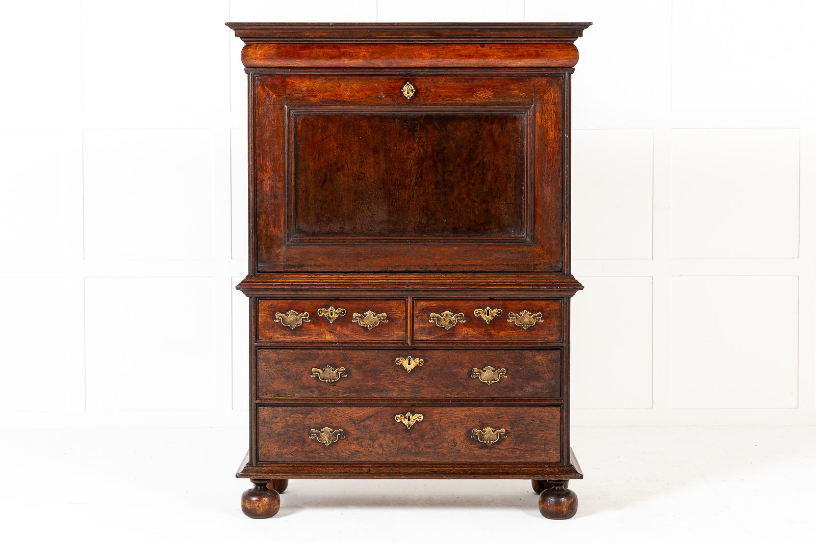 17th Century English William and Mary Period Walnut Escritoire (1 of 12)