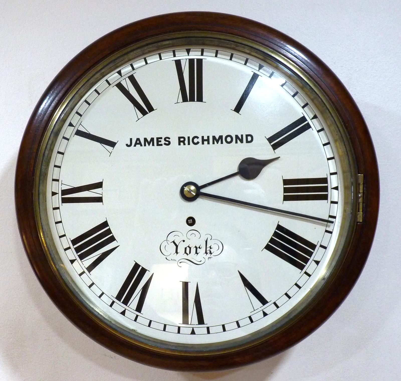 Superb 12” English Fusee Dial Timepiece by James Richmond of York 1854 (1 of 6) Superb 12” English Fusee Dial Timepiece by James Richmond of York 1854 (1 of 6)