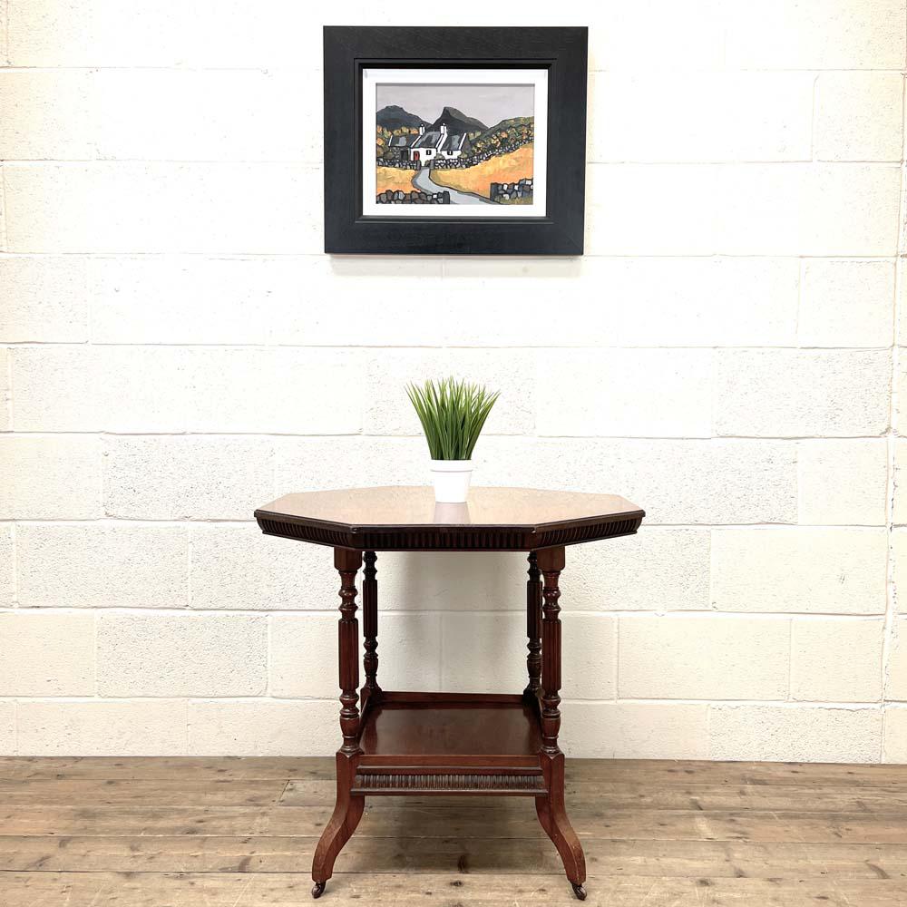 Late Victorian Antique Walnut Octagonal Centre Table (1 of 11) Late Victorian Antique Walnut Octagonal Centre Table (1 of 11)