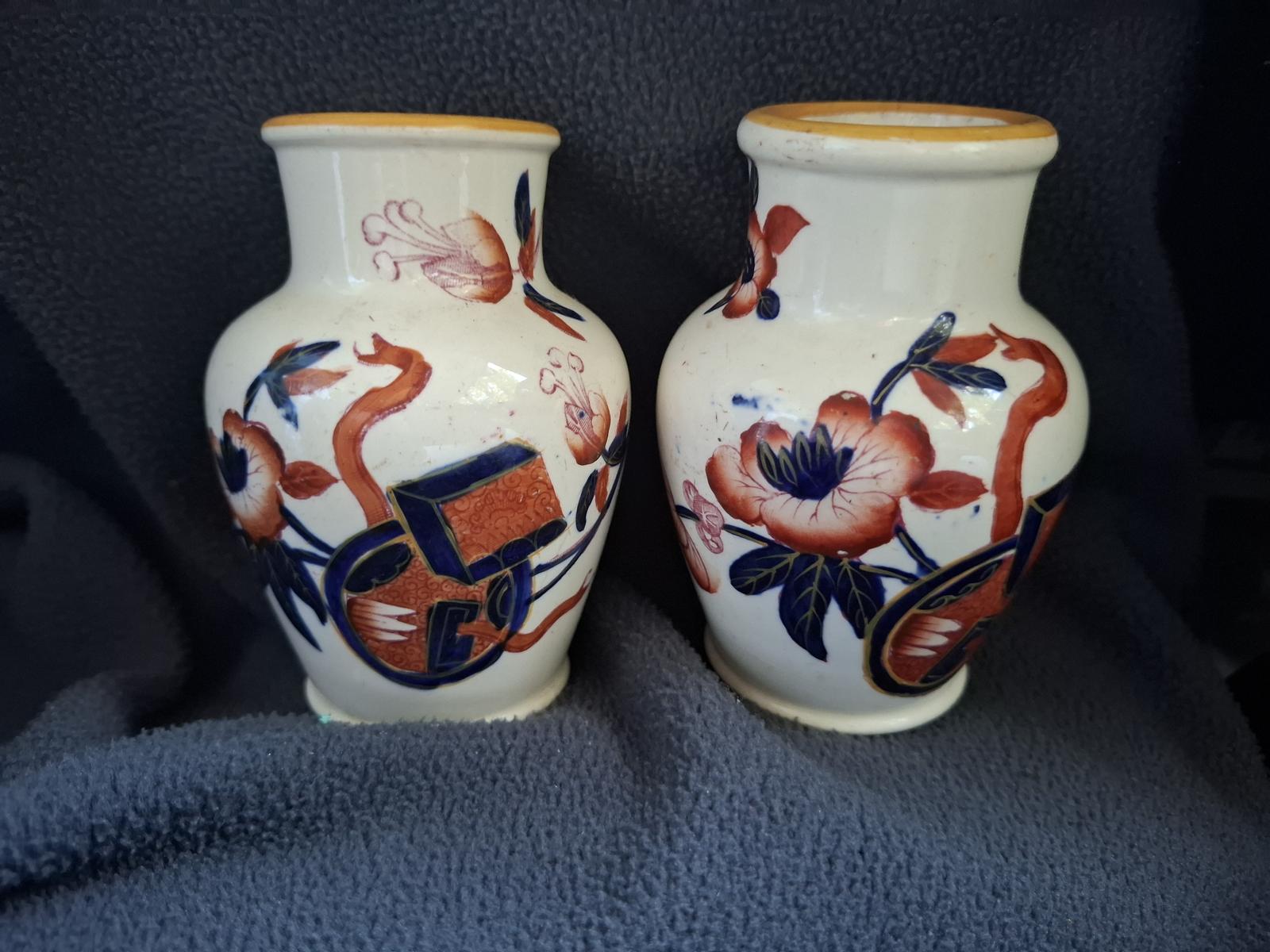 Pair of 19th Century Moore & Co. Pottery Vases - Japanesque Decoration - c.1870s (1 of 6)