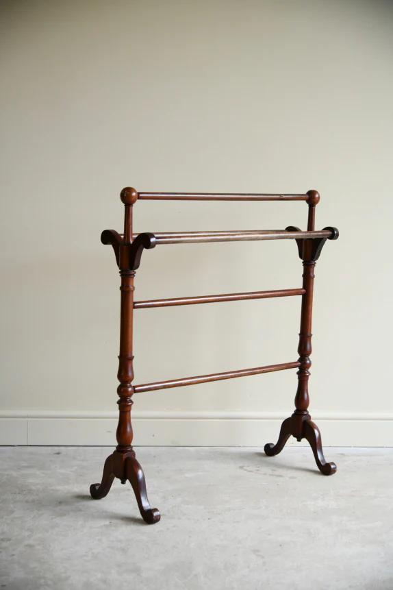 Victorian Mahogany Towel Rail (1 of 8) Victorian Mahogany Towel Rail (1 of 8)