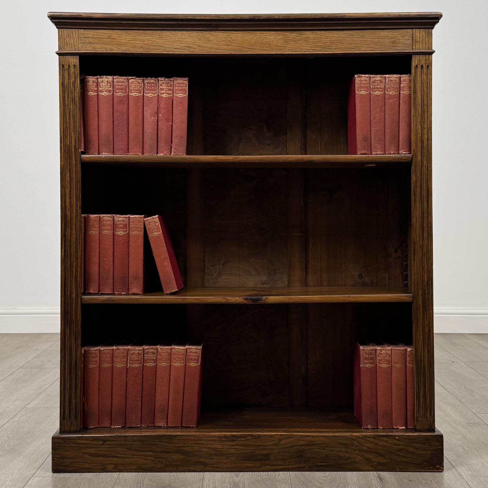 Antique 20th Century Edwardian Open Bookcase In Oak (1 of 10) Antique 20th Century Edwardian Open Bookcase In Oak (1 of 10)