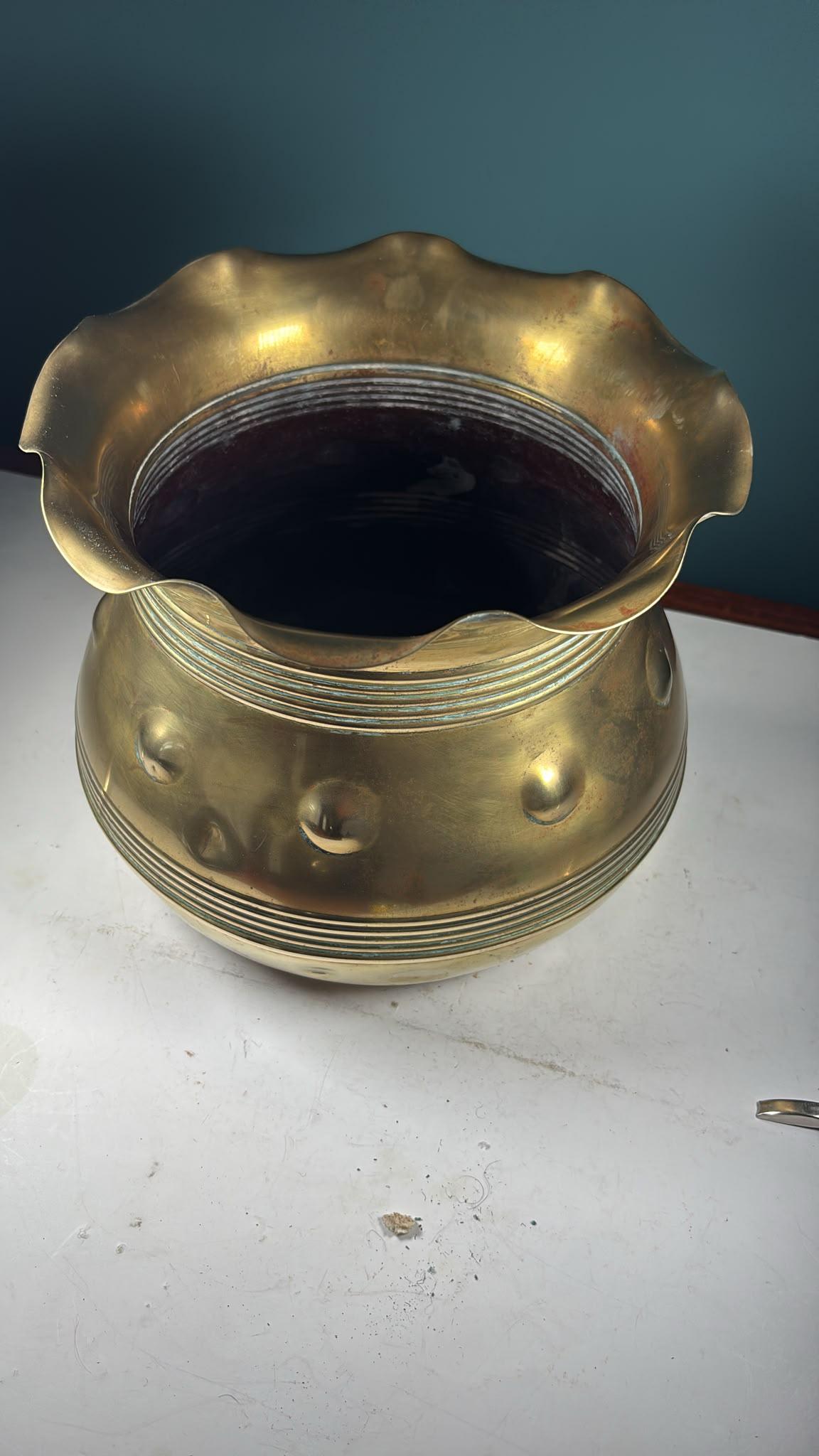 Joseph Sankey Brass Vase (1 of 3) Joseph Sankey Brass Vase (1 of 3)