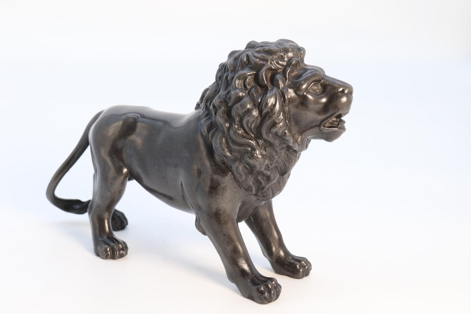 19th Century English Pewter Study of a Classical Lion, Circa 1840 (1 of 14)