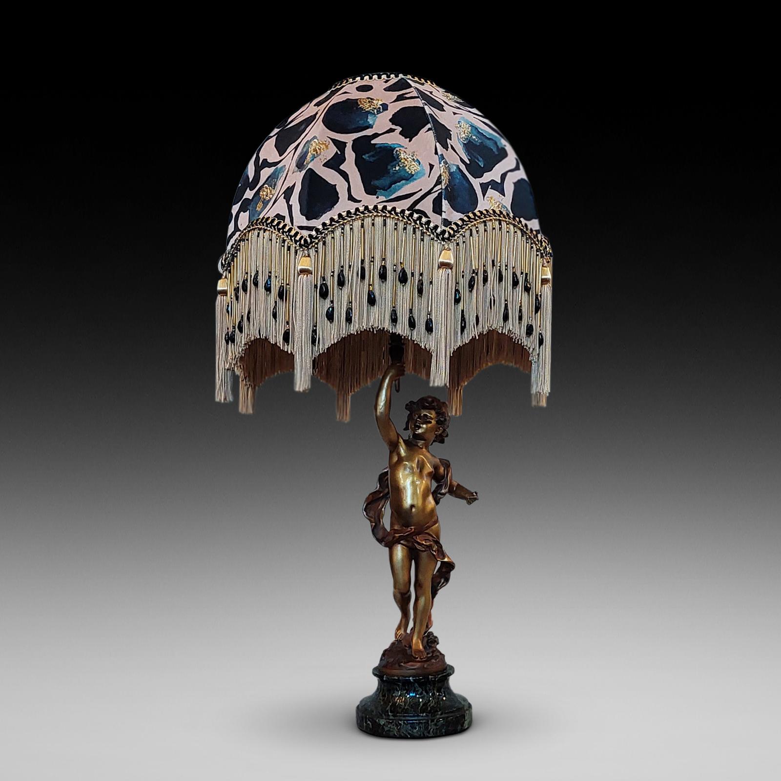 Bronze Cherub Statuette Converted to a Table Lamp (1 of 7) Bronze Cherub Statuette Converted to a Table Lamp (1 of 7)