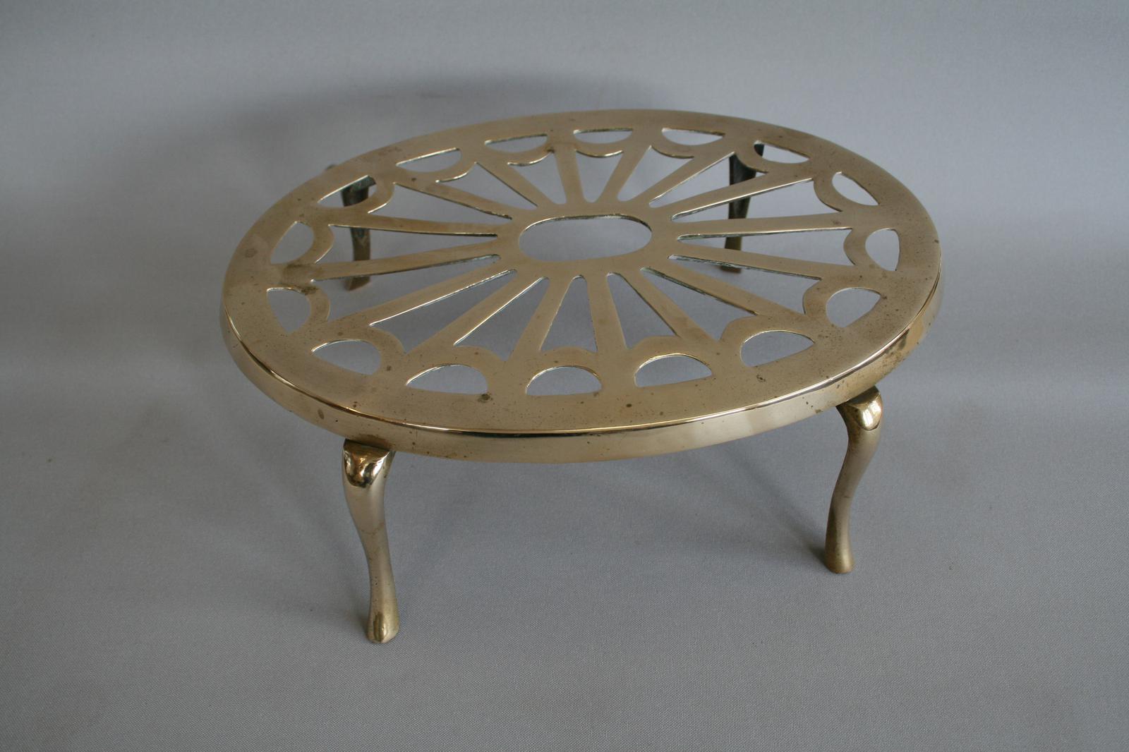 Oval Shaped Brass Trivet (1 of 3)