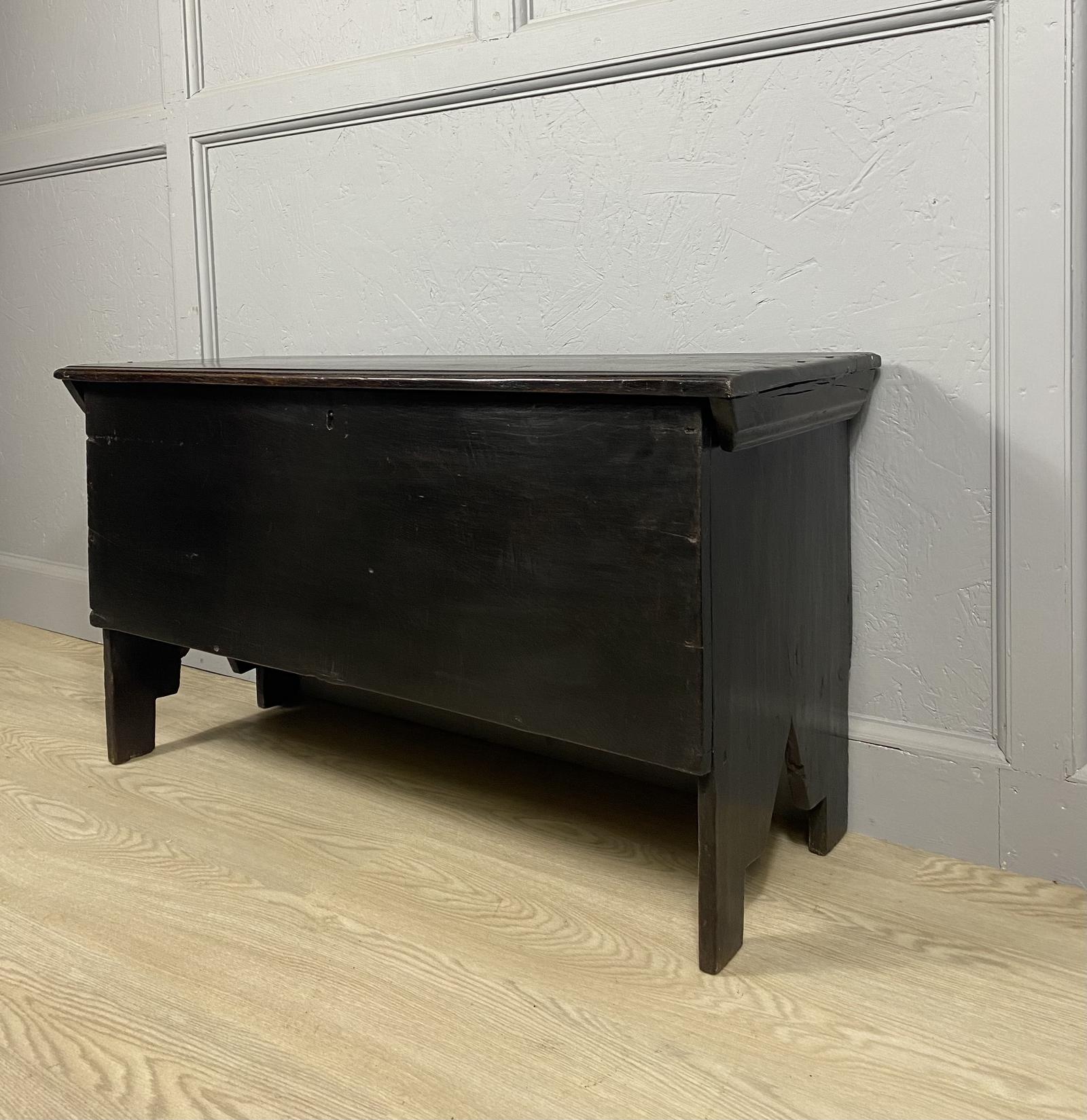 18th Century Dark Oak Coffer (1 of 6)