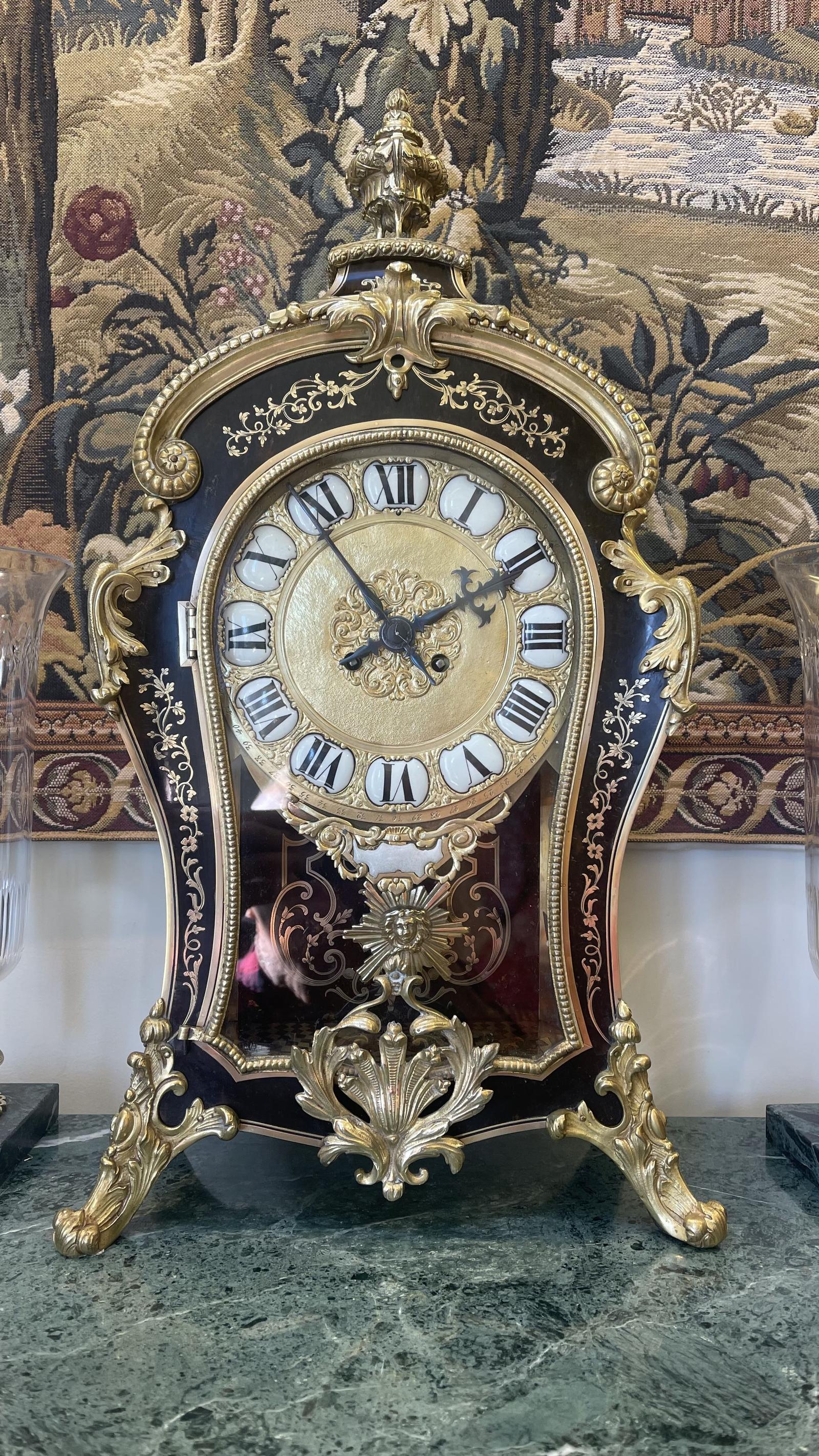 An Impressive French Boulle Mantle Clock (1 of 2)