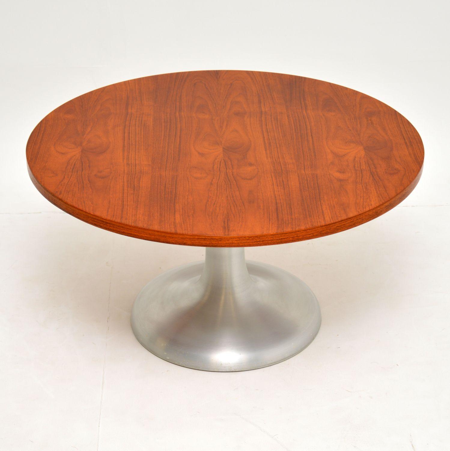 1960s Teak & Steel Vintage Coffee Table (1 of 5)