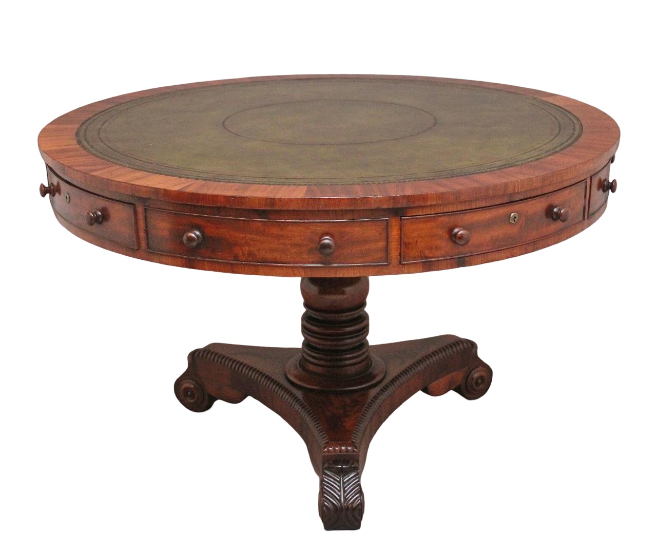 Early 19th Century Antique Mahogany Drum Table (1 of 9) Early 19th Century Antique Mahogany Drum Table (1 of 9)
