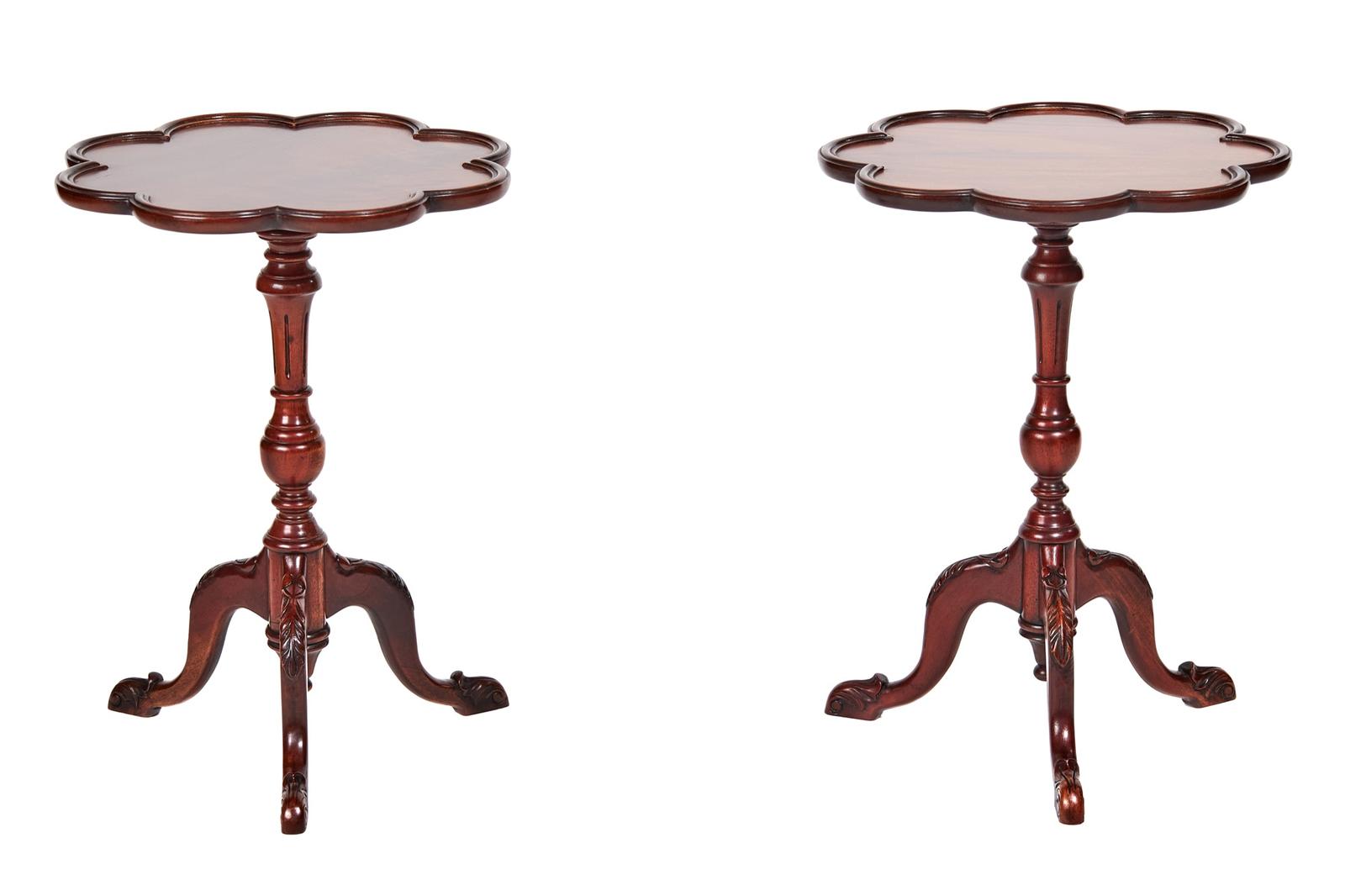 Pair of Georgian Style Mahogany Lamp / Wine Tables c.1930 (1 of 5) Pair of Georgian Style Mahogany Lamp / Wine Tables c.1930 (1 of 5)