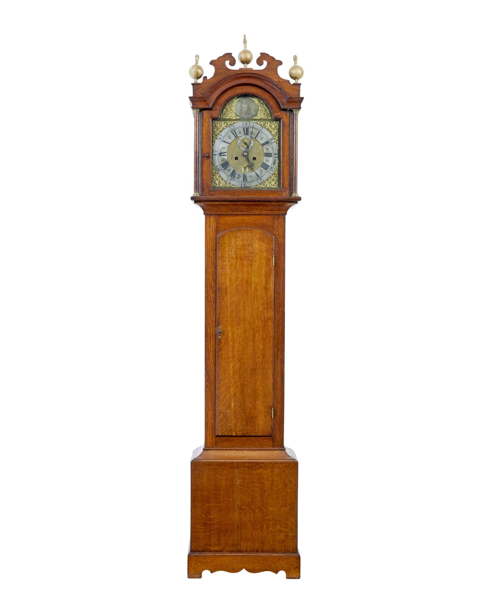 18th Century Oak Longcase Clock by James Draycot Wells (1 of 10)