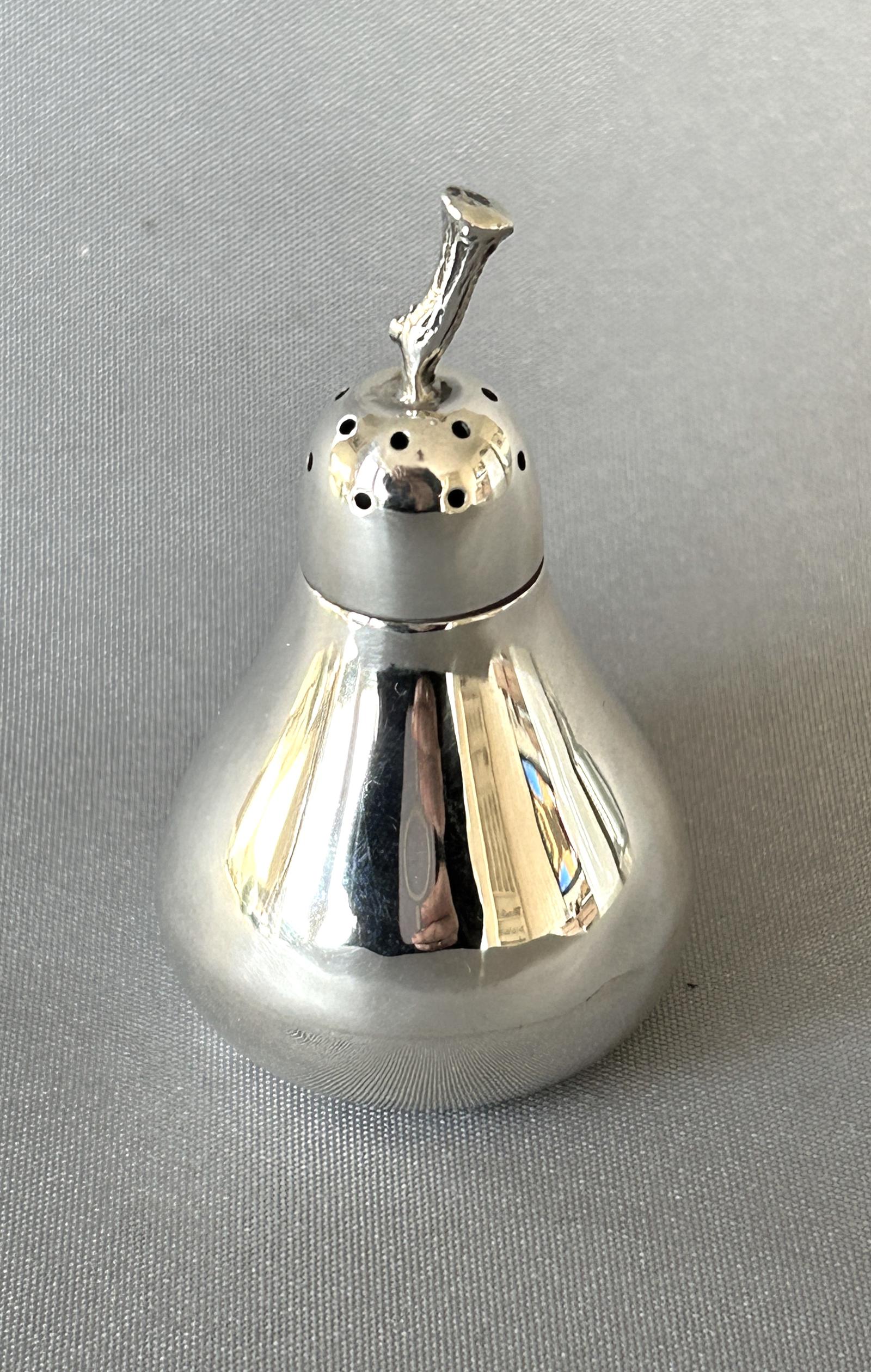 Rare Edwardian Silver Novelty 'Pear' Pepper Pot (1 of 7)