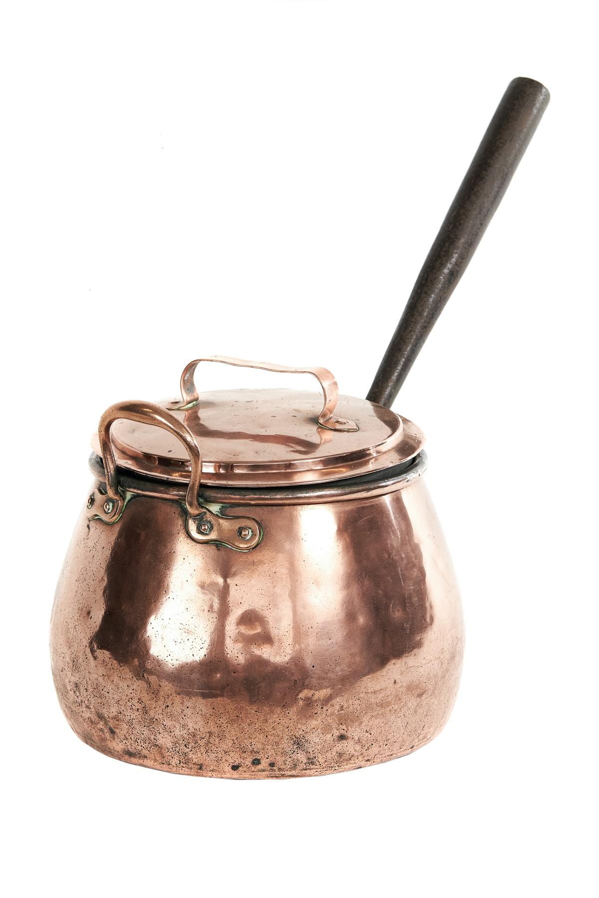 Georgian Copper Saucepan with Lid (1 of 5) Georgian Copper Saucepan with Lid (1 of 5)