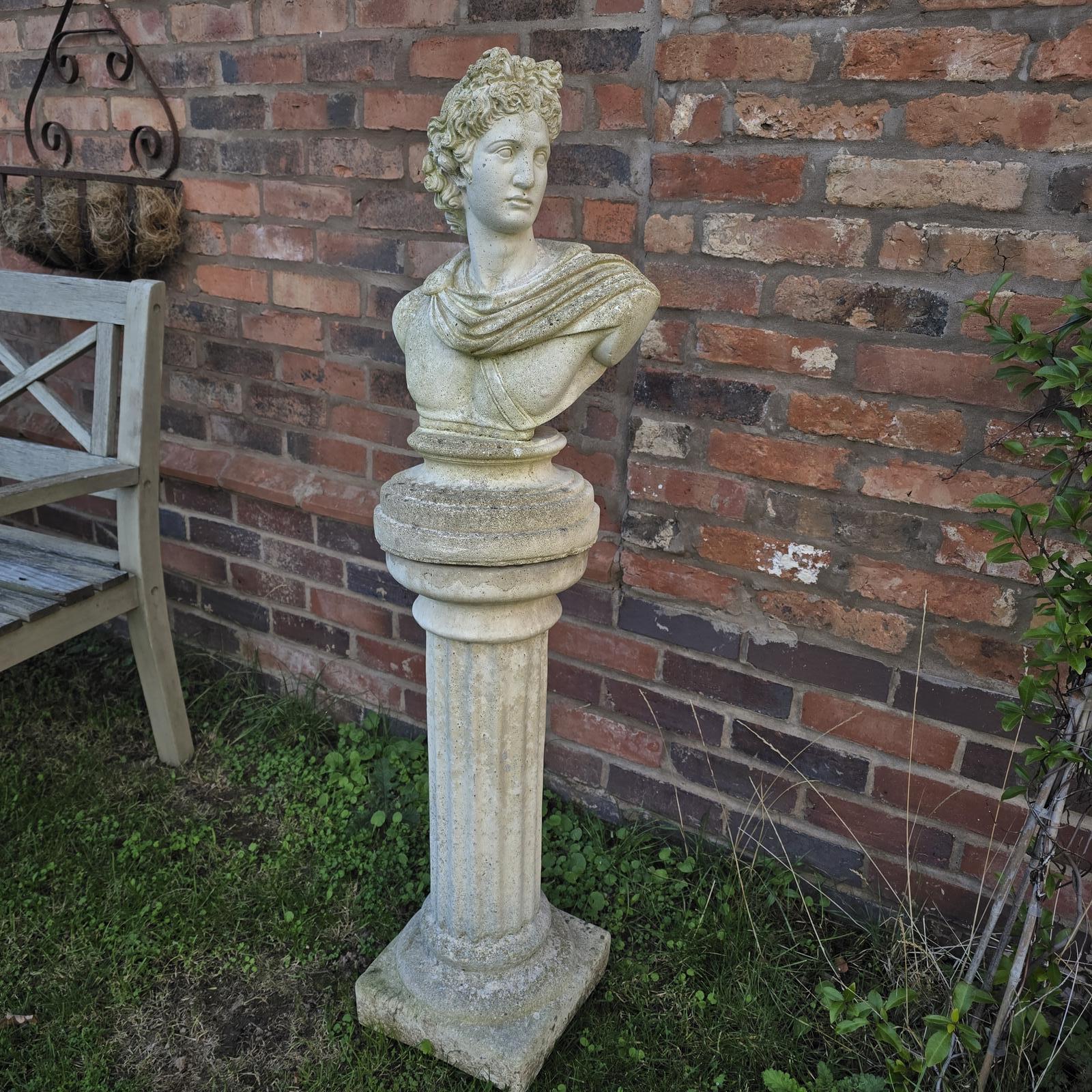 Well Weathered Apollo Belvedere on Plinth (1 of 6) Well Weathered Apollo Belvedere on Plinth (1 of 6)