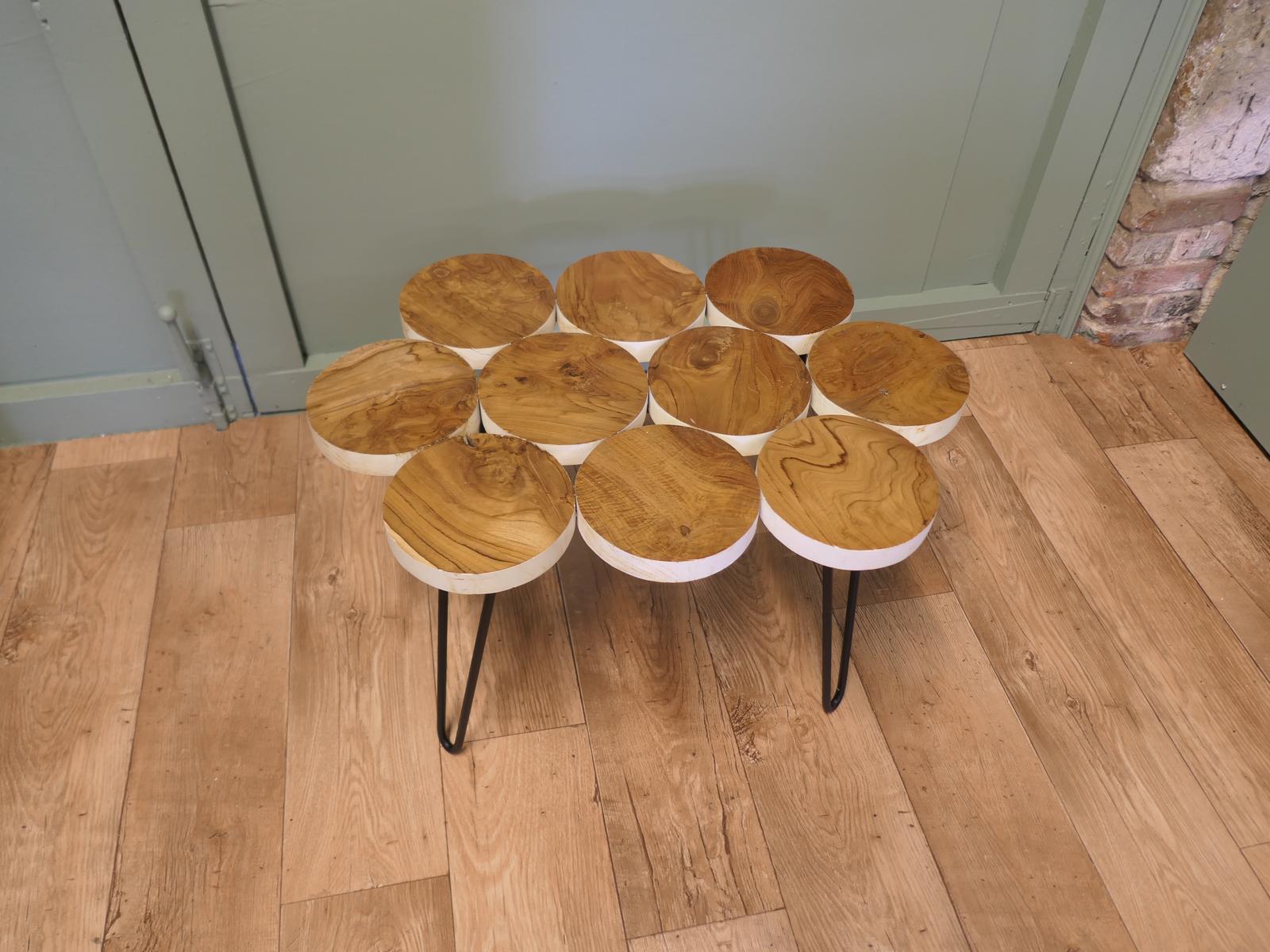 Wonderful Mid Century Folk Art Olive Wood Table (1 of 7) Wonderful Mid Century Folk Art Olive Wood Table (1 of 7)