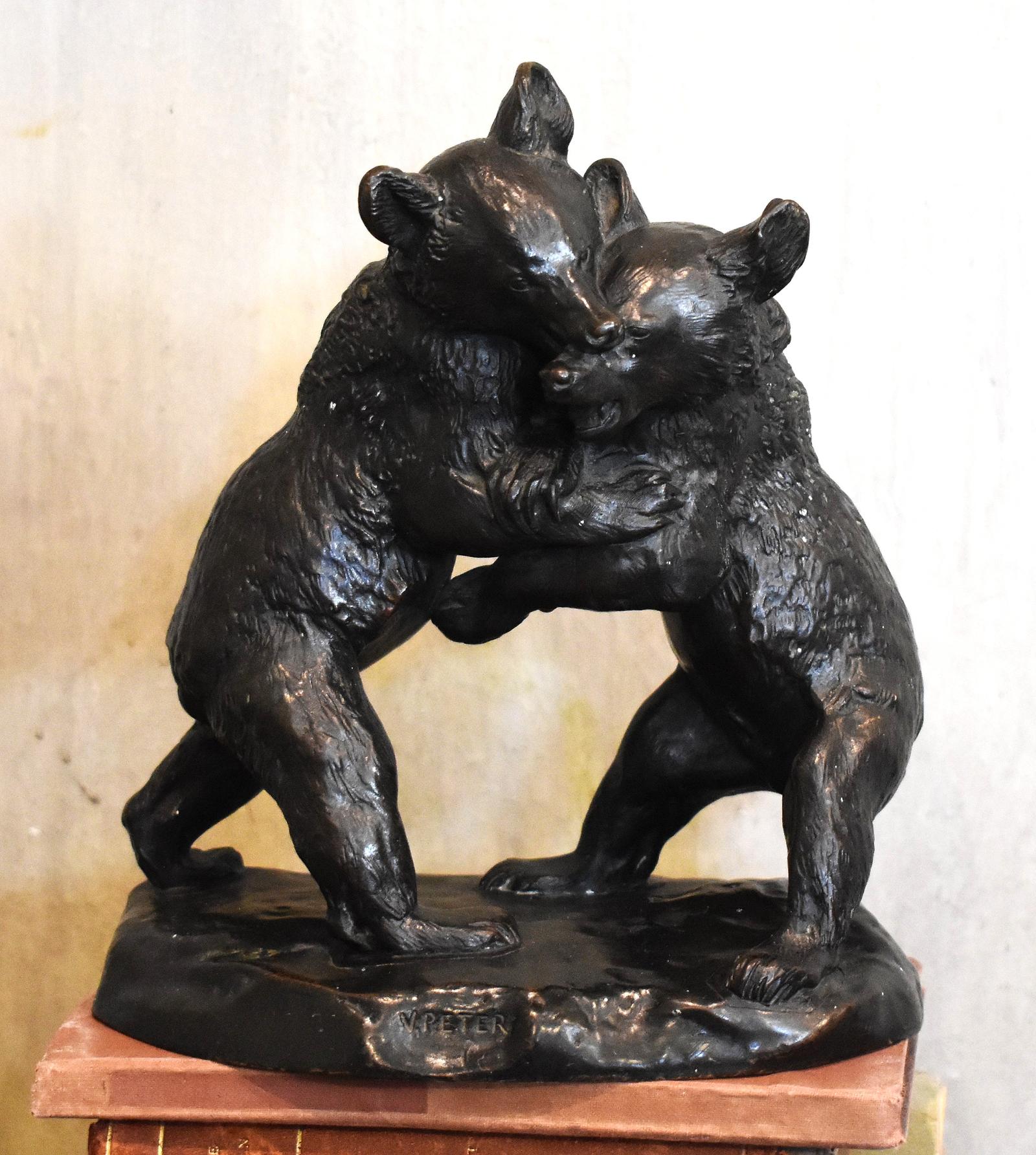 Bronze of Bear Cubs Fighting by Victor Peter (1 of 7) Bronze of Bear Cubs Fighting by Victor Peter (1 of 7)
