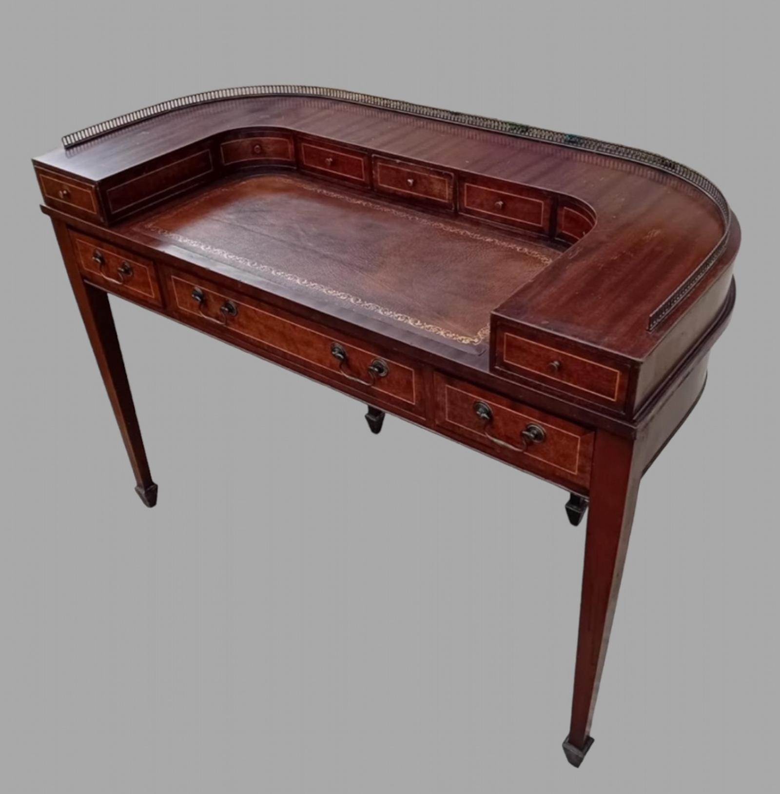 An Attractive Mid Century Carlton House Style Desk (1 of 6)