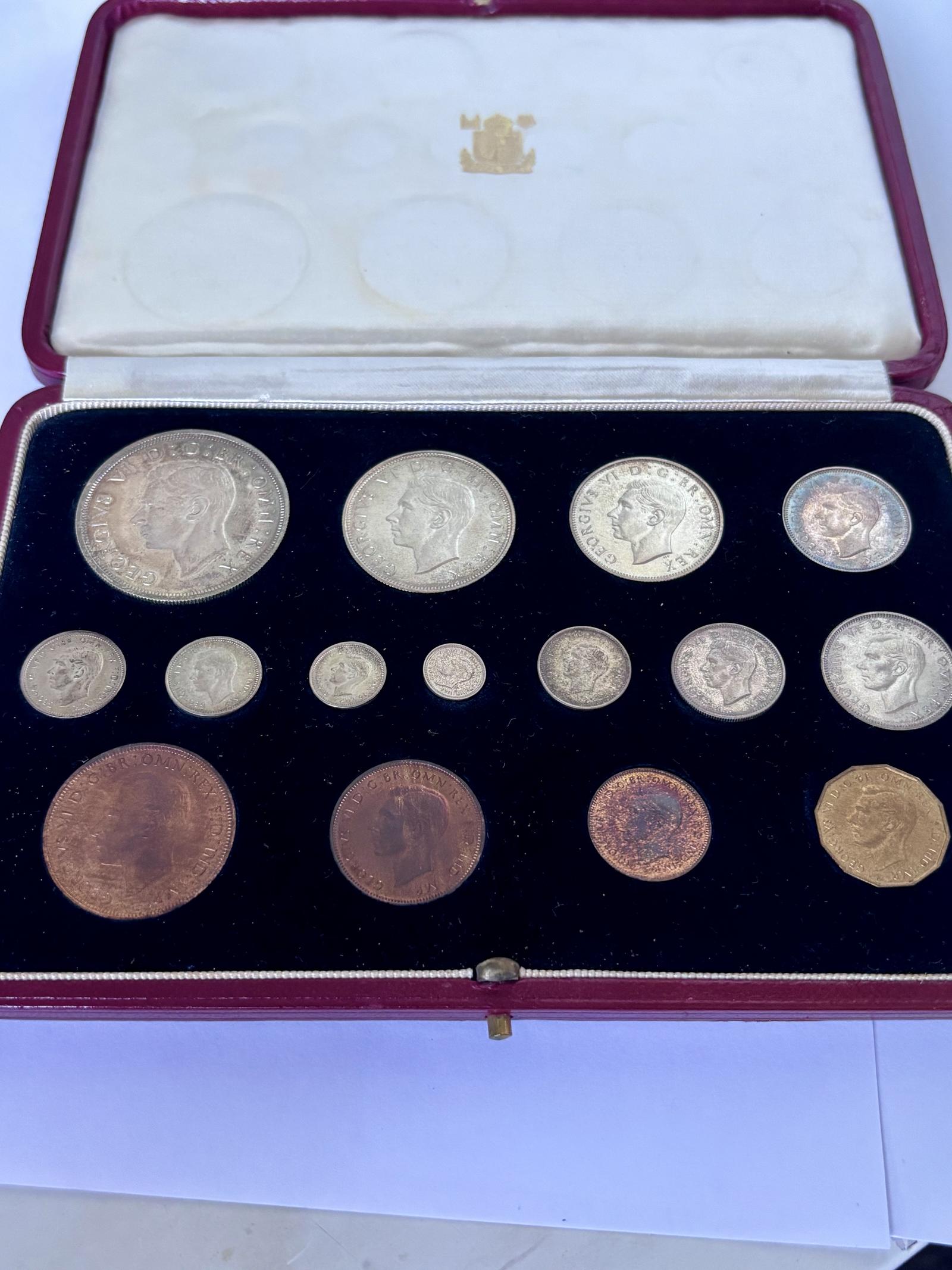 1937 George VI UK Specimen Proof Coin Set with Original Royal Mint Case (1 of 9) 1937 George VI UK Specimen Proof Coin Set with Original Royal Mint Case (1 of 9)