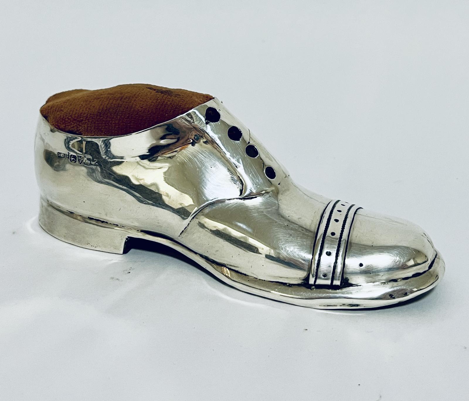 Antique Silver Shoe Pin Cushion (1 of 14)