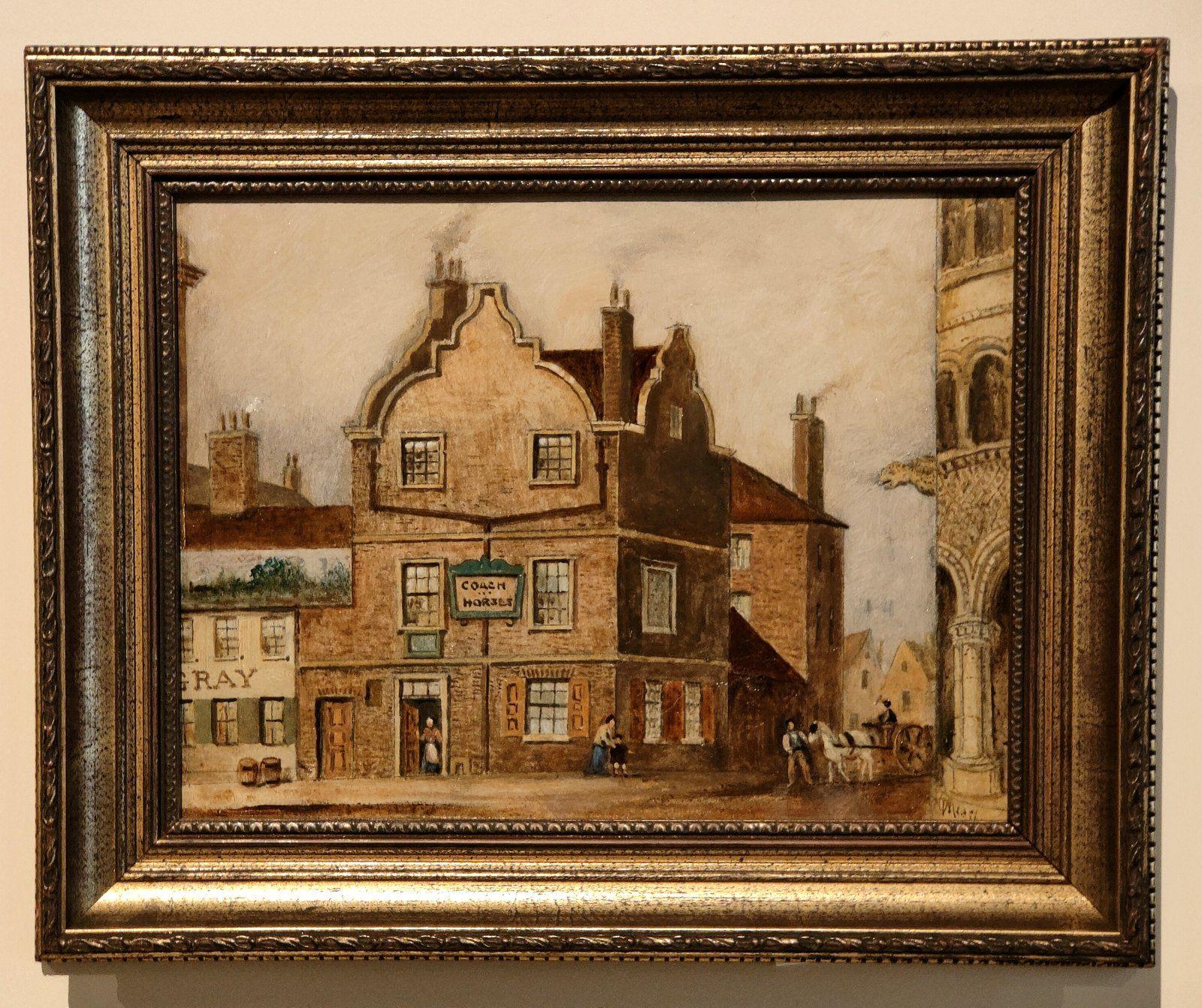 Oil Painting by Thomas Cooper Moore - Old Coach & Horses, Parliament Street, Nottingham (1 of 5)