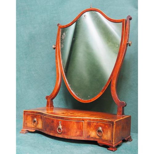 George III Box Sole Mirror - Serpentine (1 of 1)