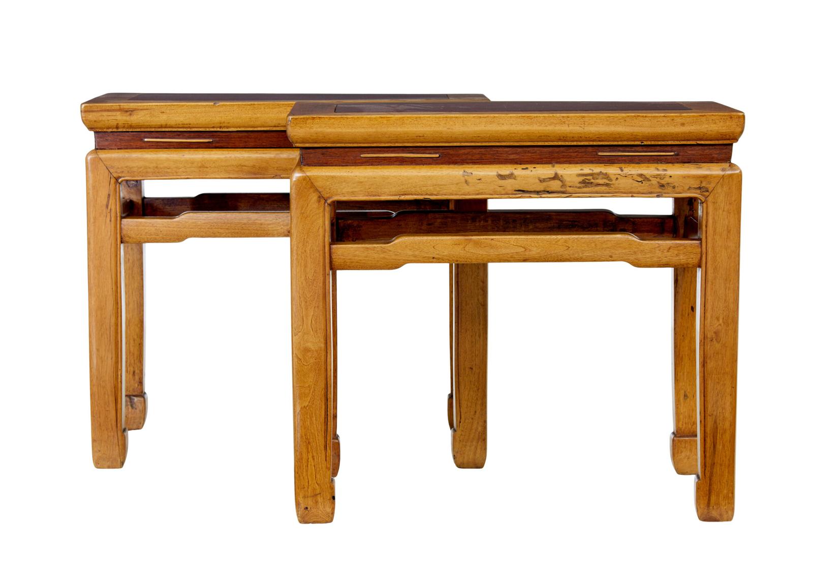 Pair of Late 19th Century Chinese Hardwood Occasional Tables (1 of 8) Pair of Late 19th Century Chinese Hardwood Occasional Tables (1 of 8)