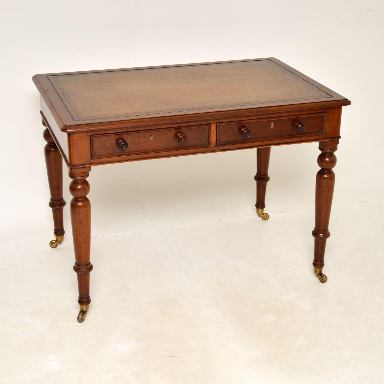 Antique Victorian Mahogany Writing Table / Desk (1 of 10) Antique Victorian Mahogany Writing Table / Desk (1 of 10)