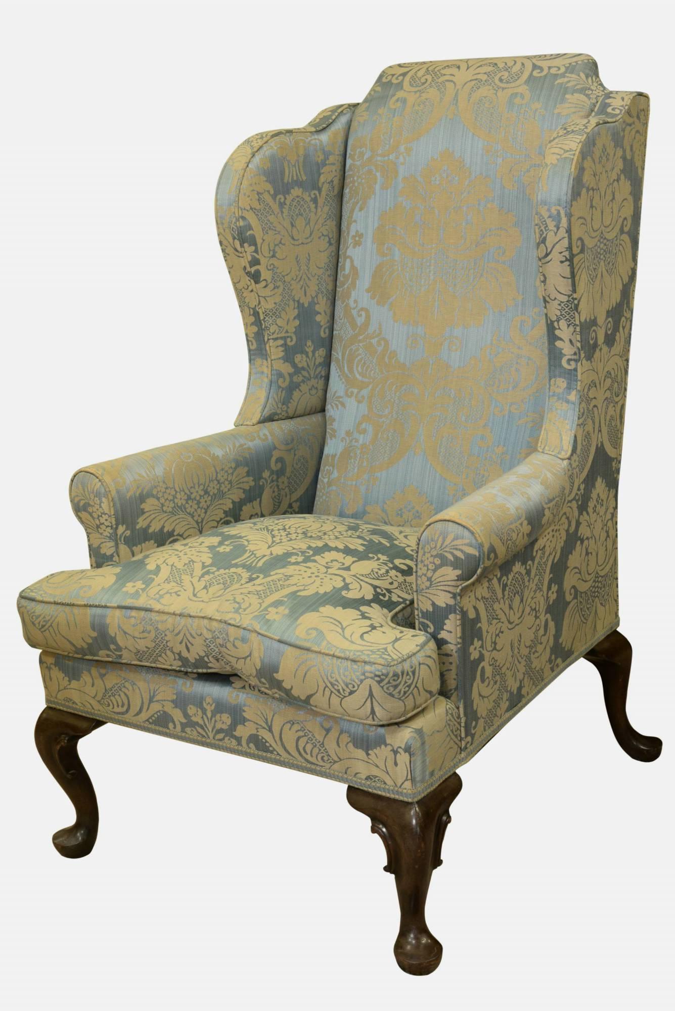Queen Anne Style Wing Armchair c.1900 (1 of 1) Queen Anne Style Wing Armchair c.1900 (1 of 1)