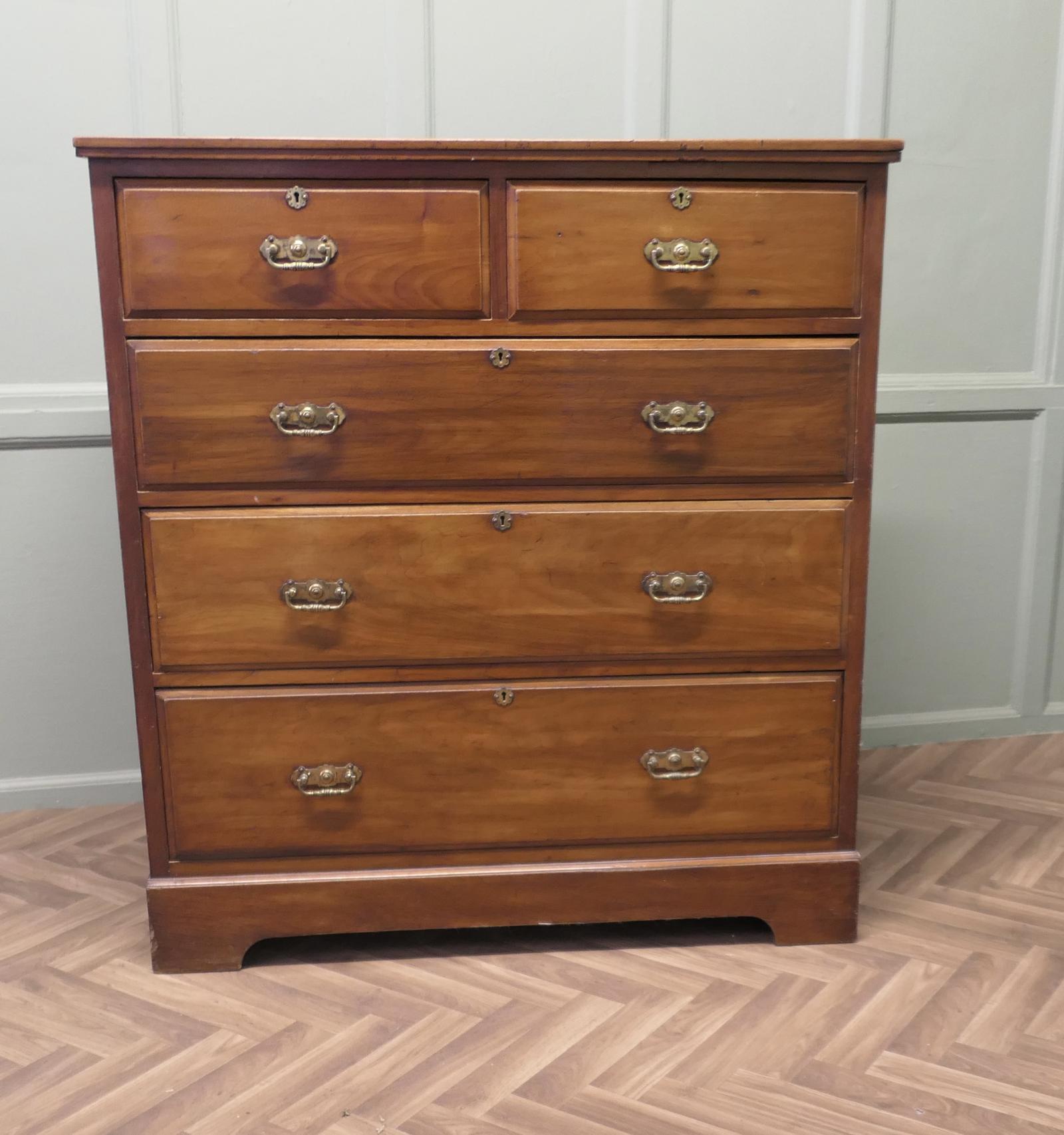 A Large Edwardian Walnut Chest of Drawers (1 of 6)