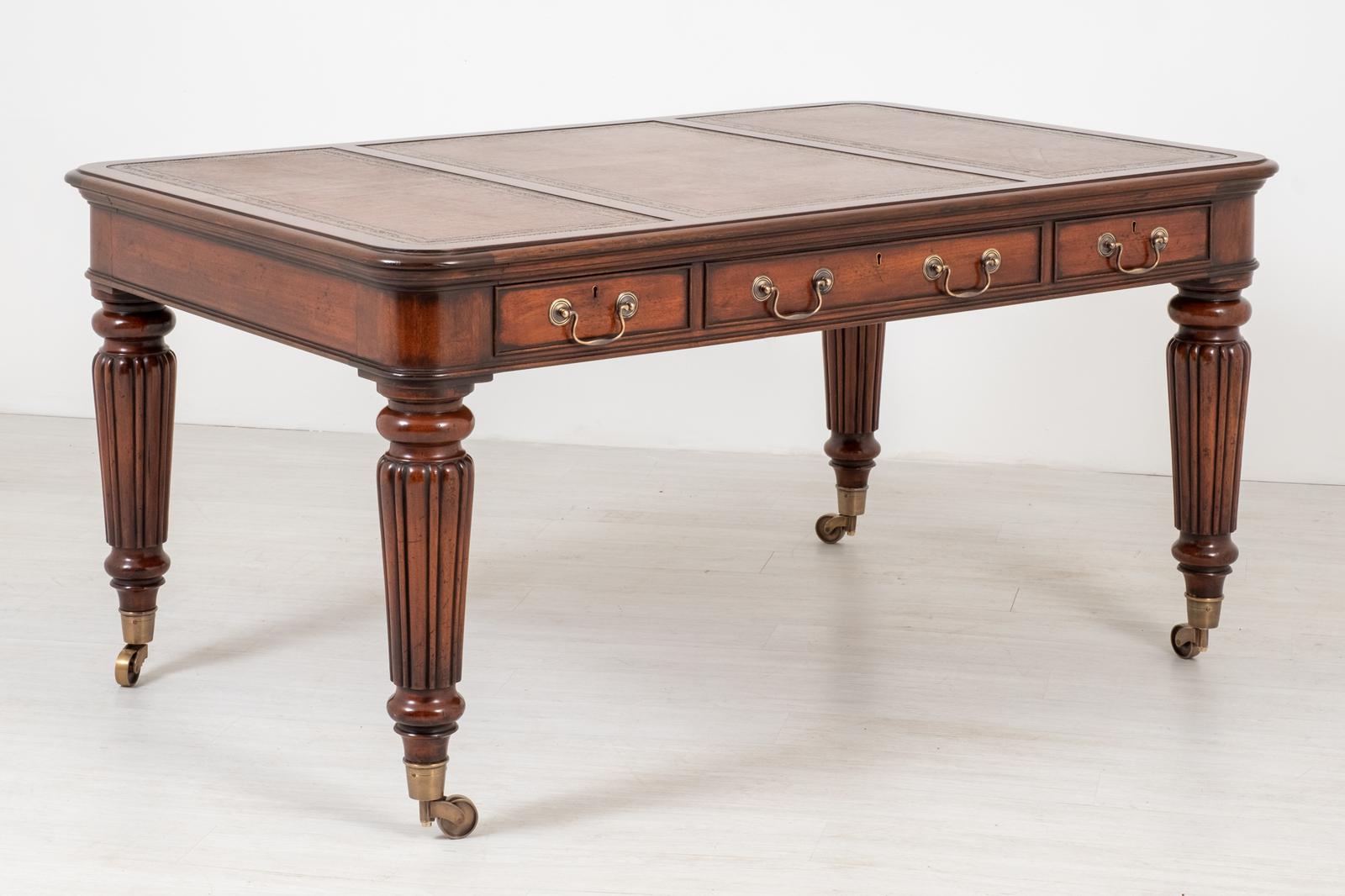 William IV Style Mahogany Writing Table (1 of 11) William IV Style Mahogany Writing Table (1 of 11)