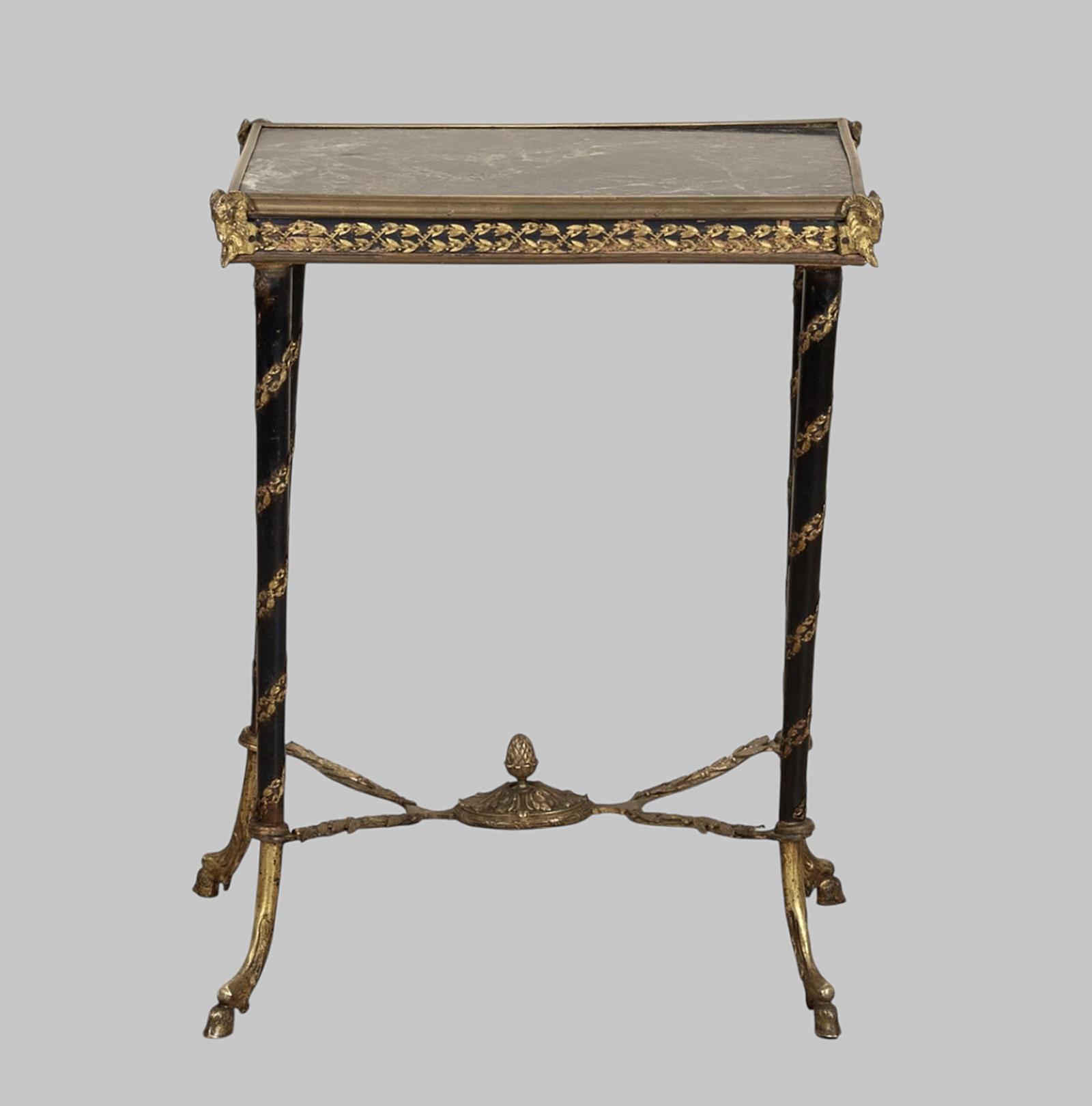A Very Attractive Brass and Marble French Side Table (1 of 6) A Very Attractive Brass and Marble French Side Table (1 of 6)