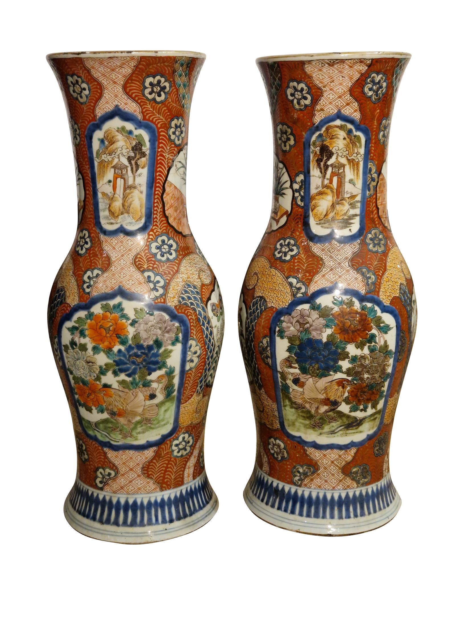 Large Pair of Vases - Meiji Period (1 of 3) Large Pair of Vases - Meiji Period (1 of 3)