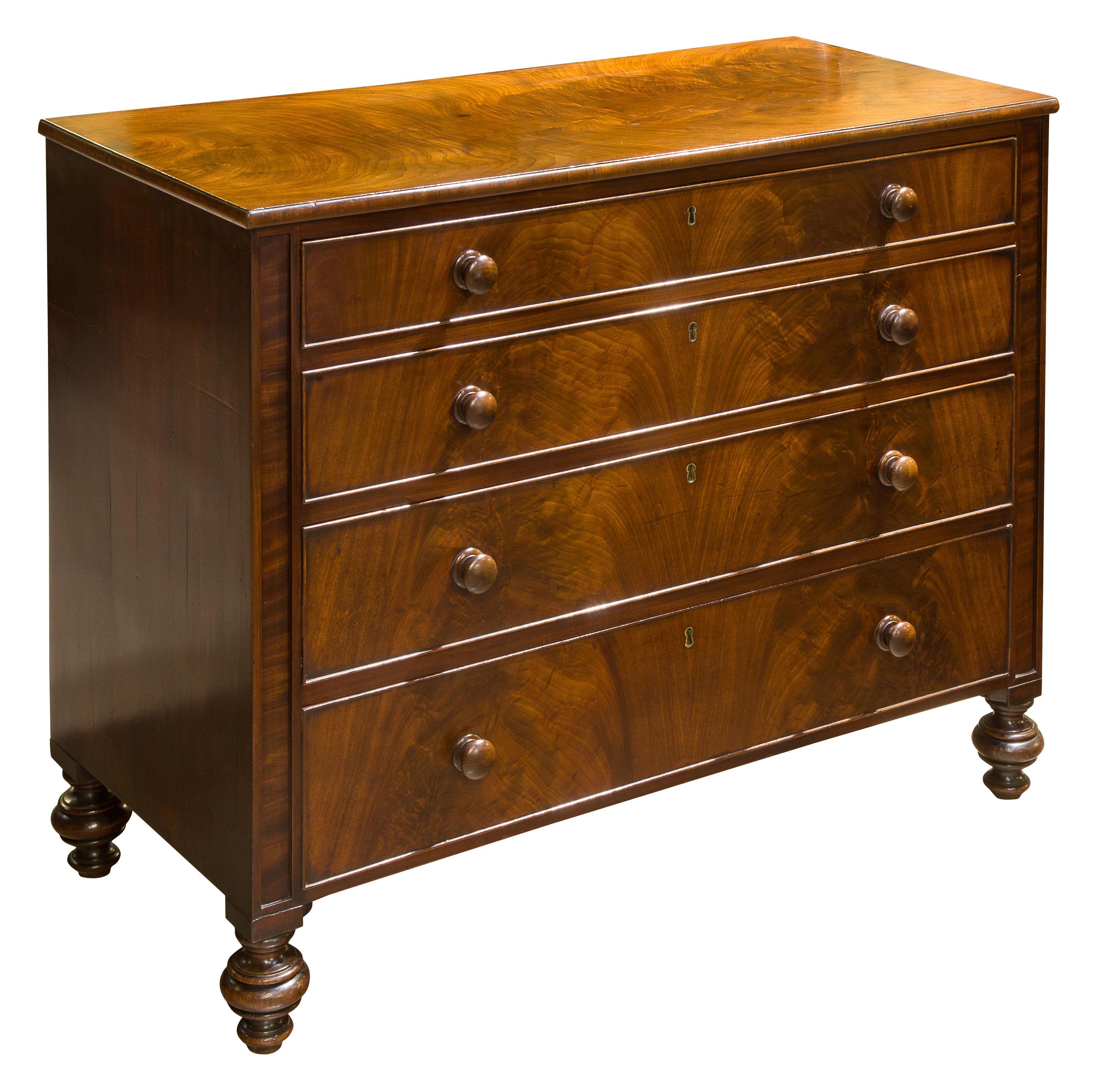 Regency mahogany chest of drawers (1 of 1)