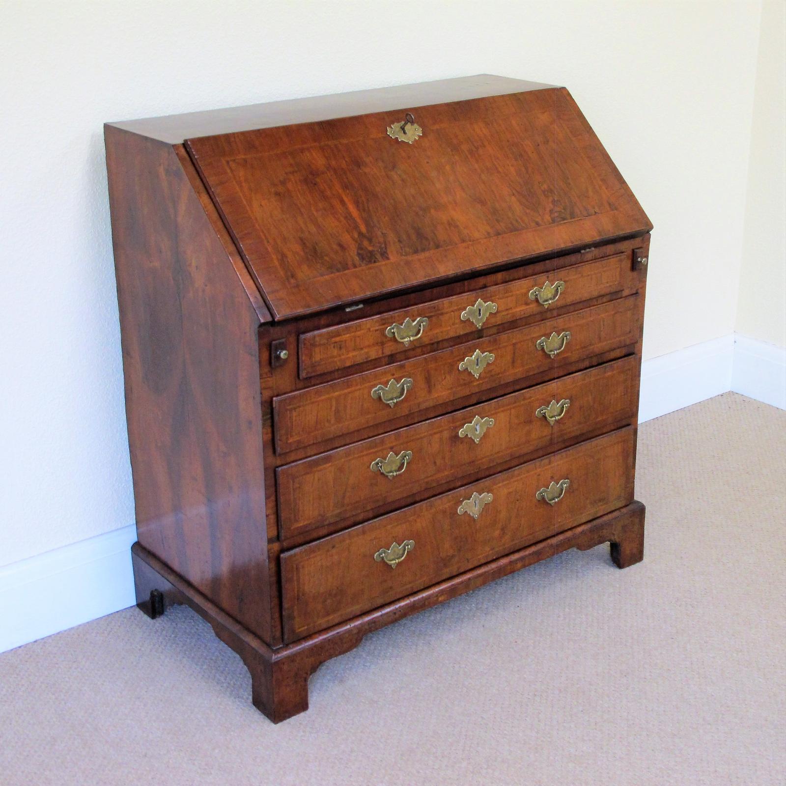 Georgian Walnut Bureau c.1720 (1 of 12)