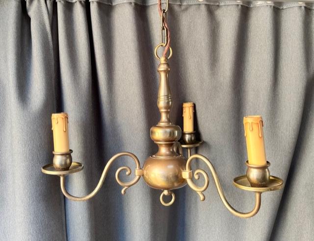 Three Light Dutch Pendant Chandelier (1 of 9)