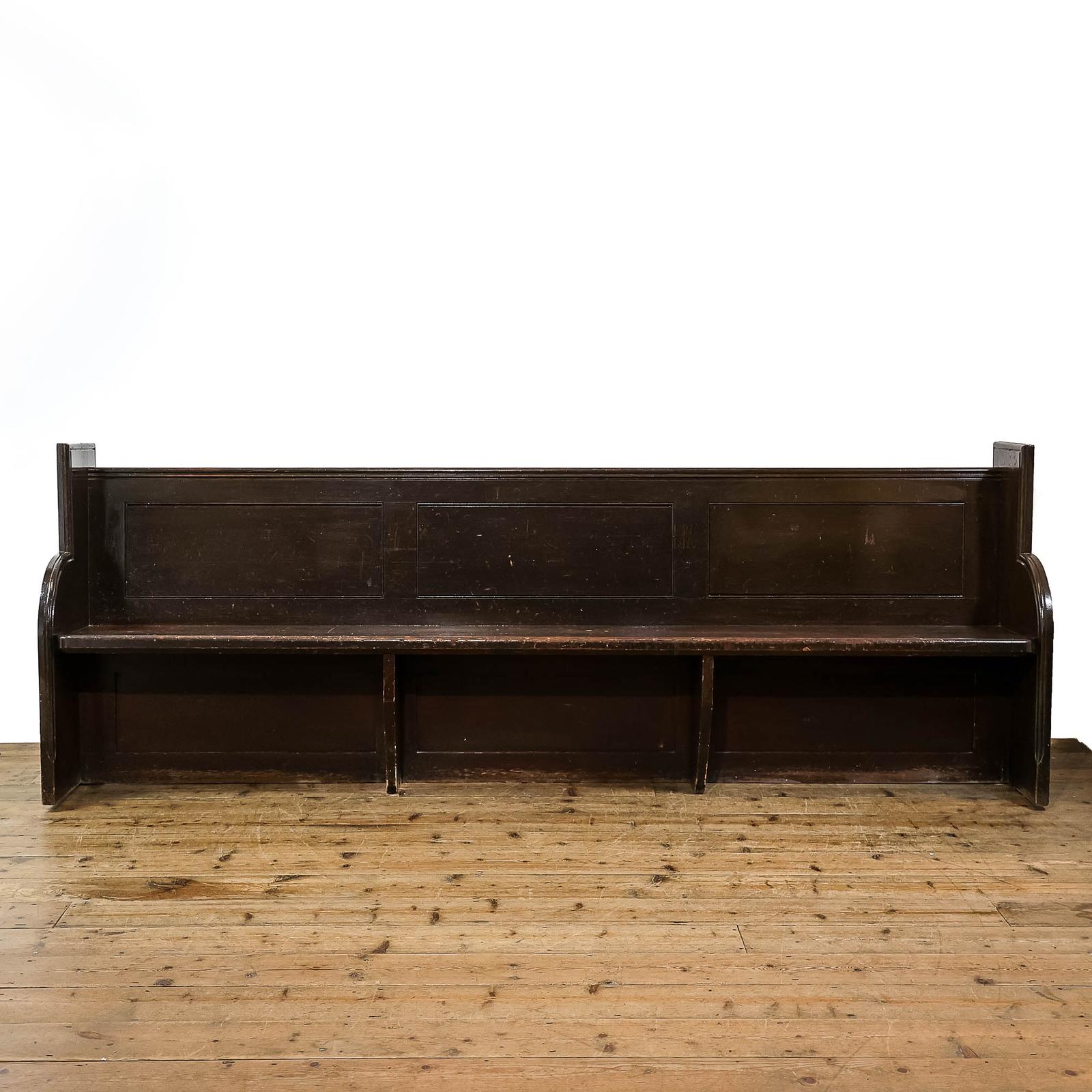 Large Antique Pine Pew (1 of 6)