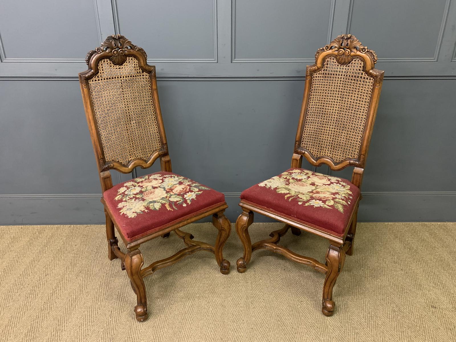 Pair of William and Mary Style Walnut Chairs by Waring & Gillow (1 of 15)
