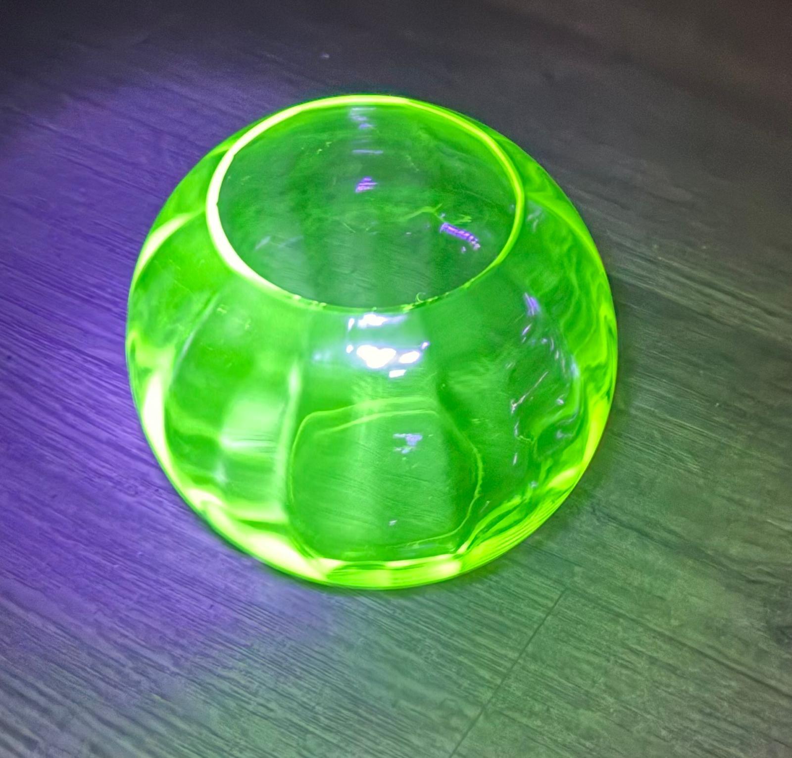 Antique Uranium Glass Bowl (1 of 1)