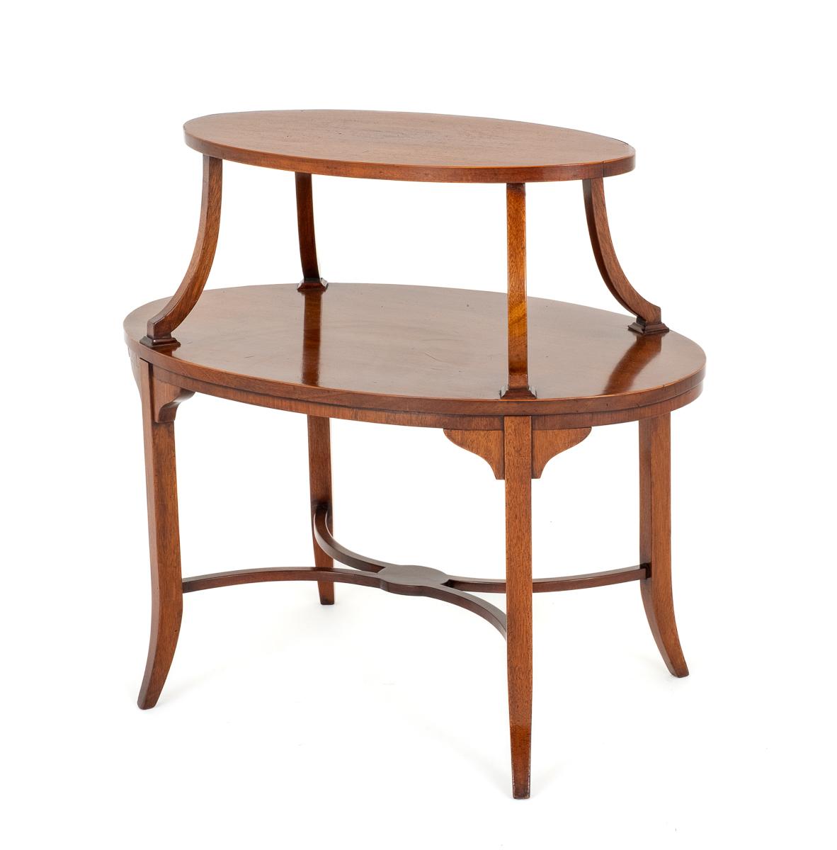 Mahogany Sheraton Revival Etagere (1 of 8)