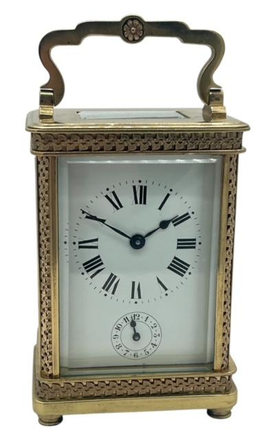 Superb Antique Ornate French 8 Day Carriage Clock with Alarm Feature ca.1890 (1 of 9) Superb Antique Ornate French 8 Day Carriage Clock with Alarm Feature ca.1890 (1 of 9)