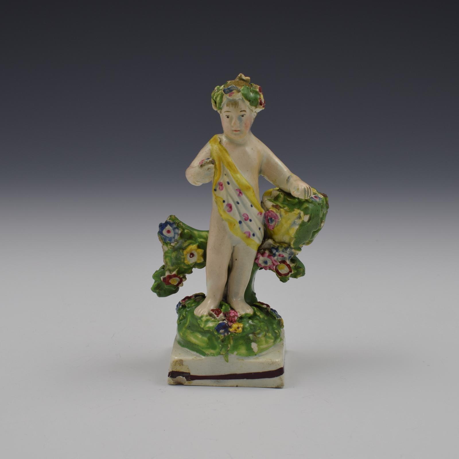 Staffordshire Pearlware Figure of Putto c.1810 "Putti" (1 of 9)