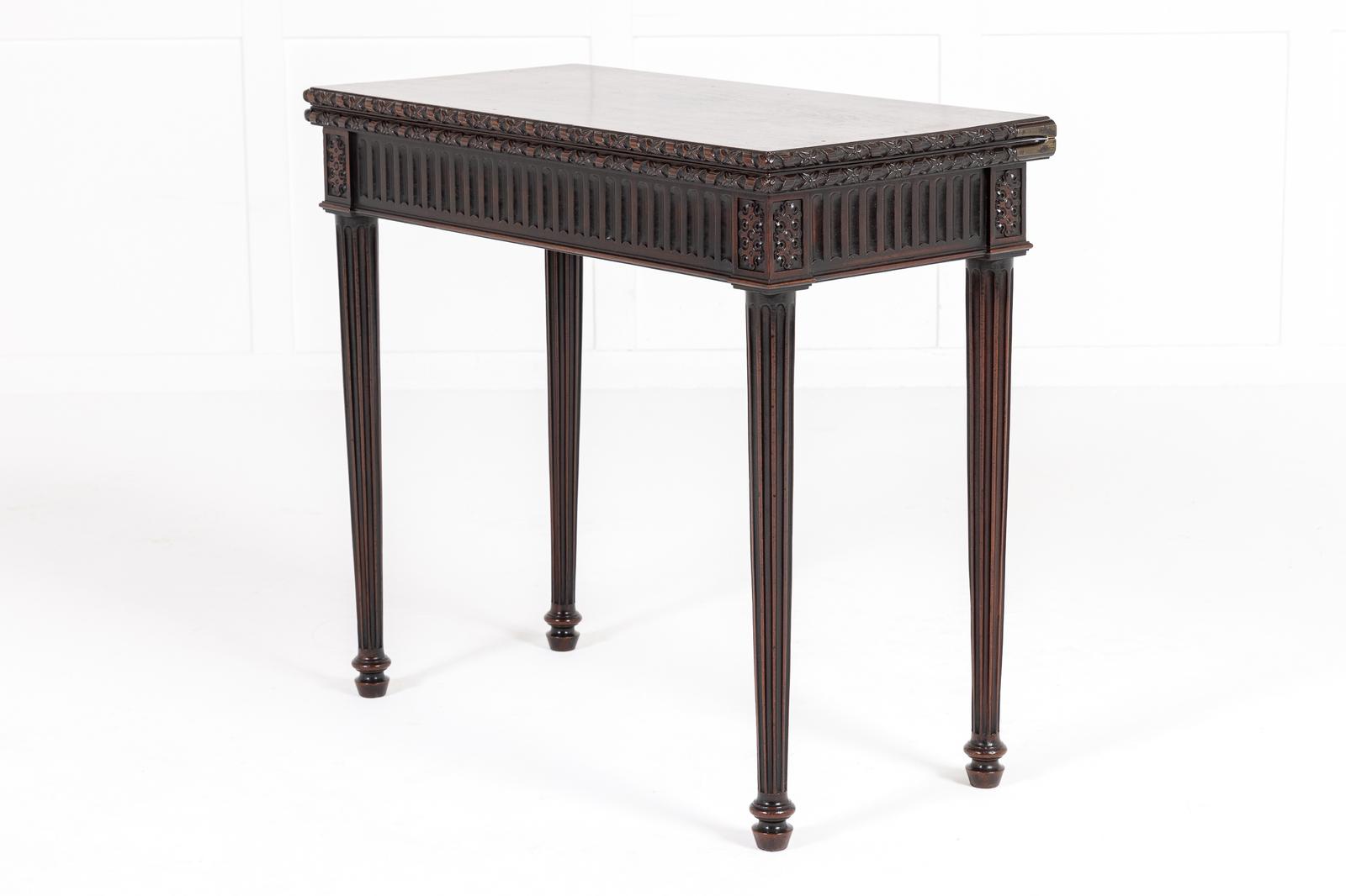 18th Century George III Mahogany Tea Table (1 of 10)