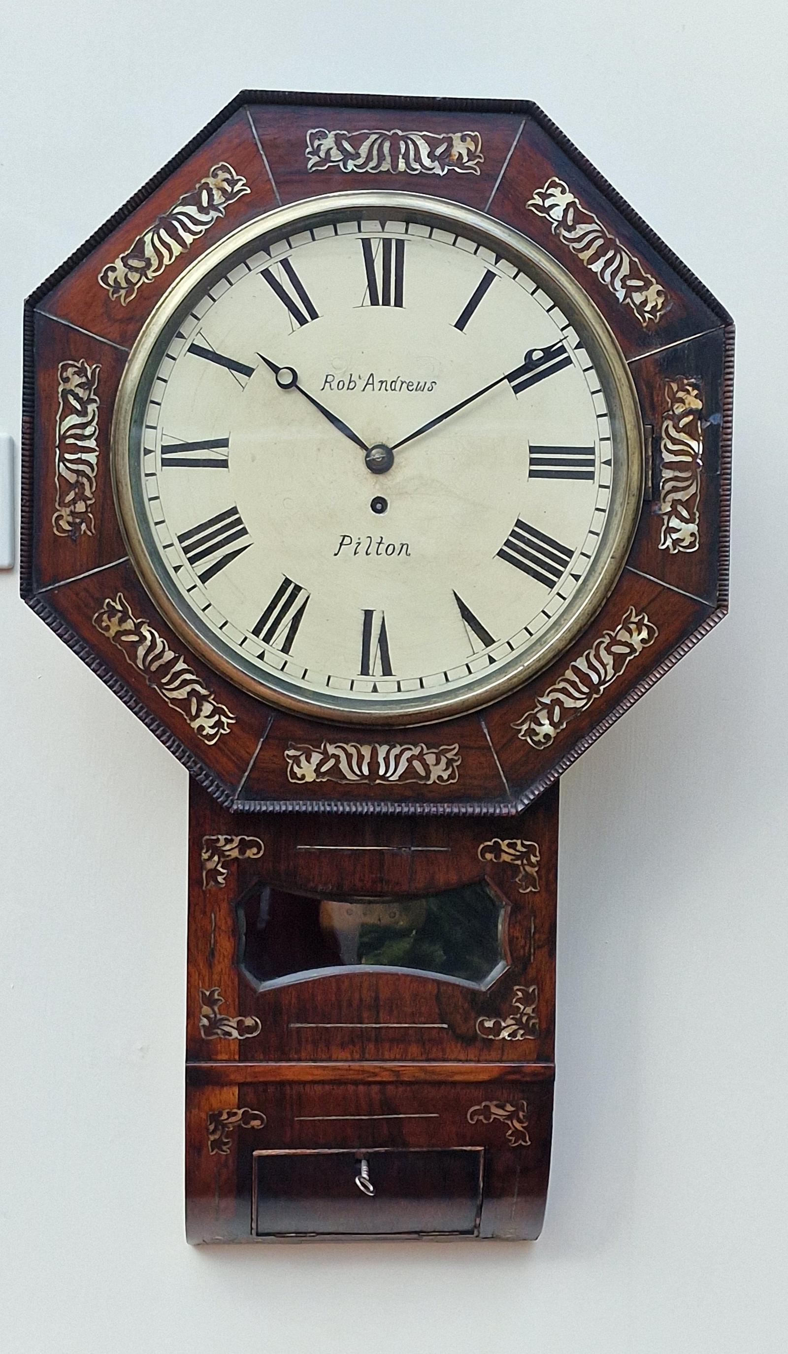 R Andrews, Pilton Fusee Dial Wall Clock (1 of 5)
