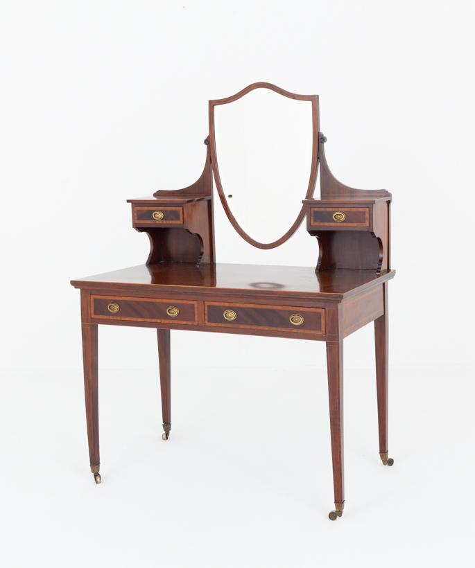 Sheraton Revival Mahogany Dressing Table (1 of 5) Sheraton Revival Mahogany Dressing Table (1 of 5)